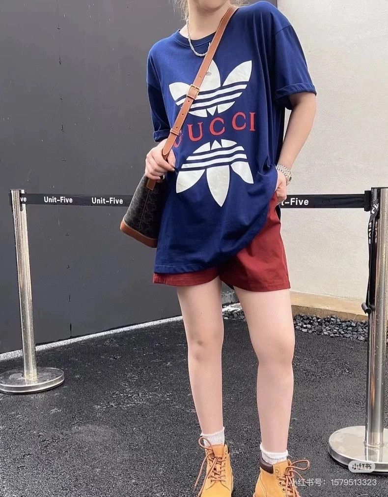 Gucci GucciAdi co-branded letter logo clover short-sleeved T-shir Size XS / US 0-2 / IT 36-38 - 4 Thumbnail