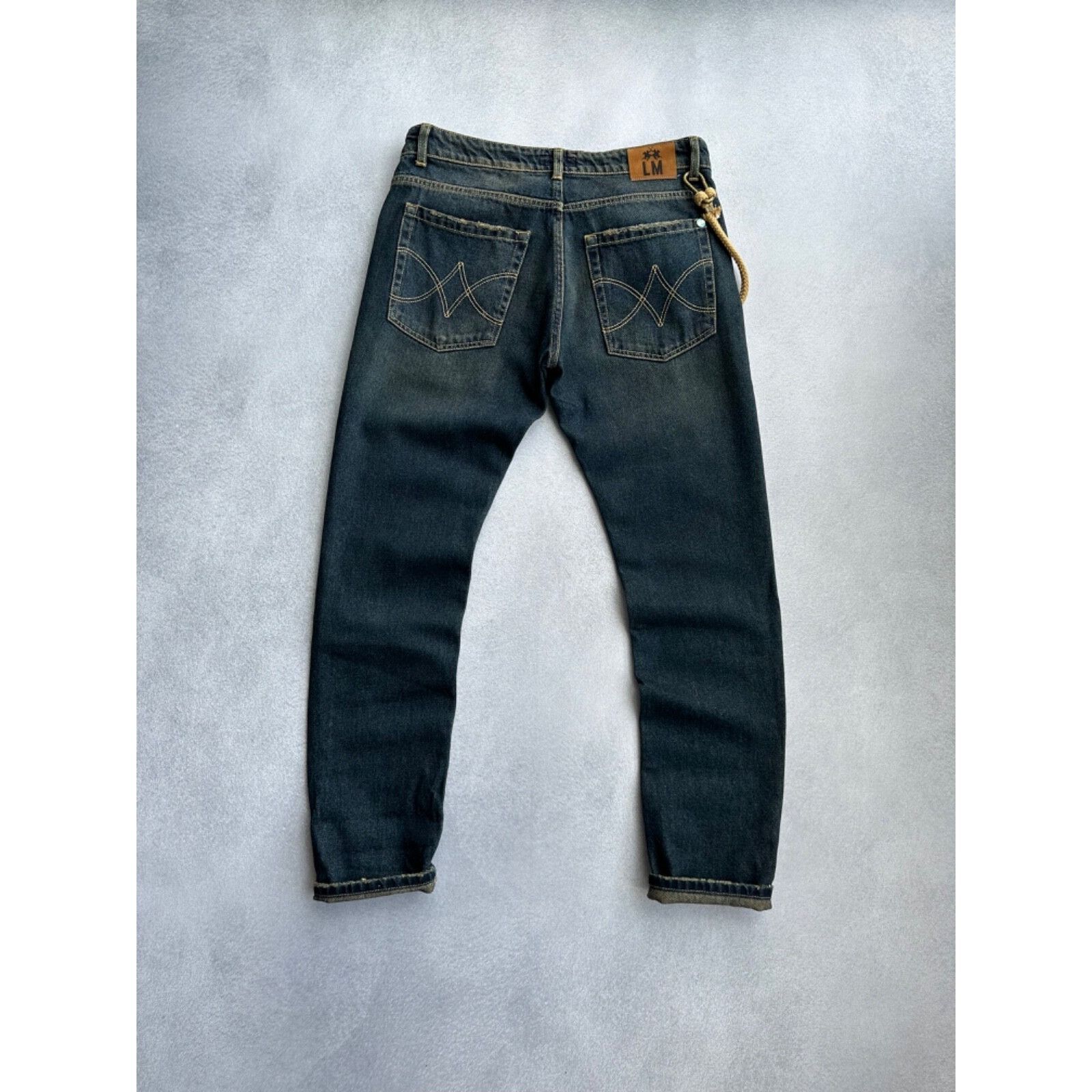 La Martina VTG La Martina Argentina Selvedge Dirty Denim Jeans Size US 33 - 10 Thumbnail