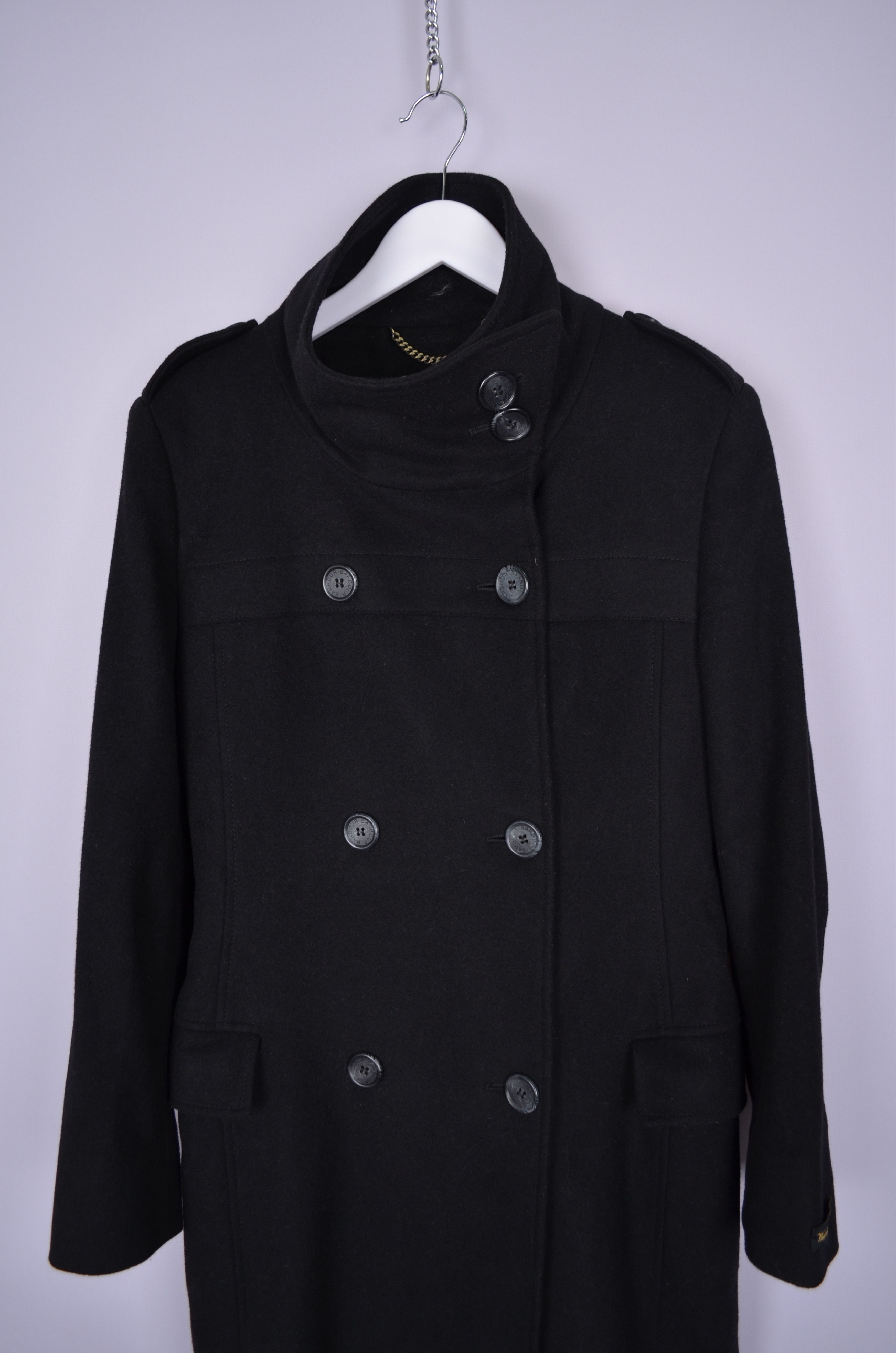 Barbour × Designer Barbour Madge Coat Jacket Wool and Cashmere UK10 US6 NO BELT Size M / US 6-8 / IT 42-44 - 2 Thumbnail