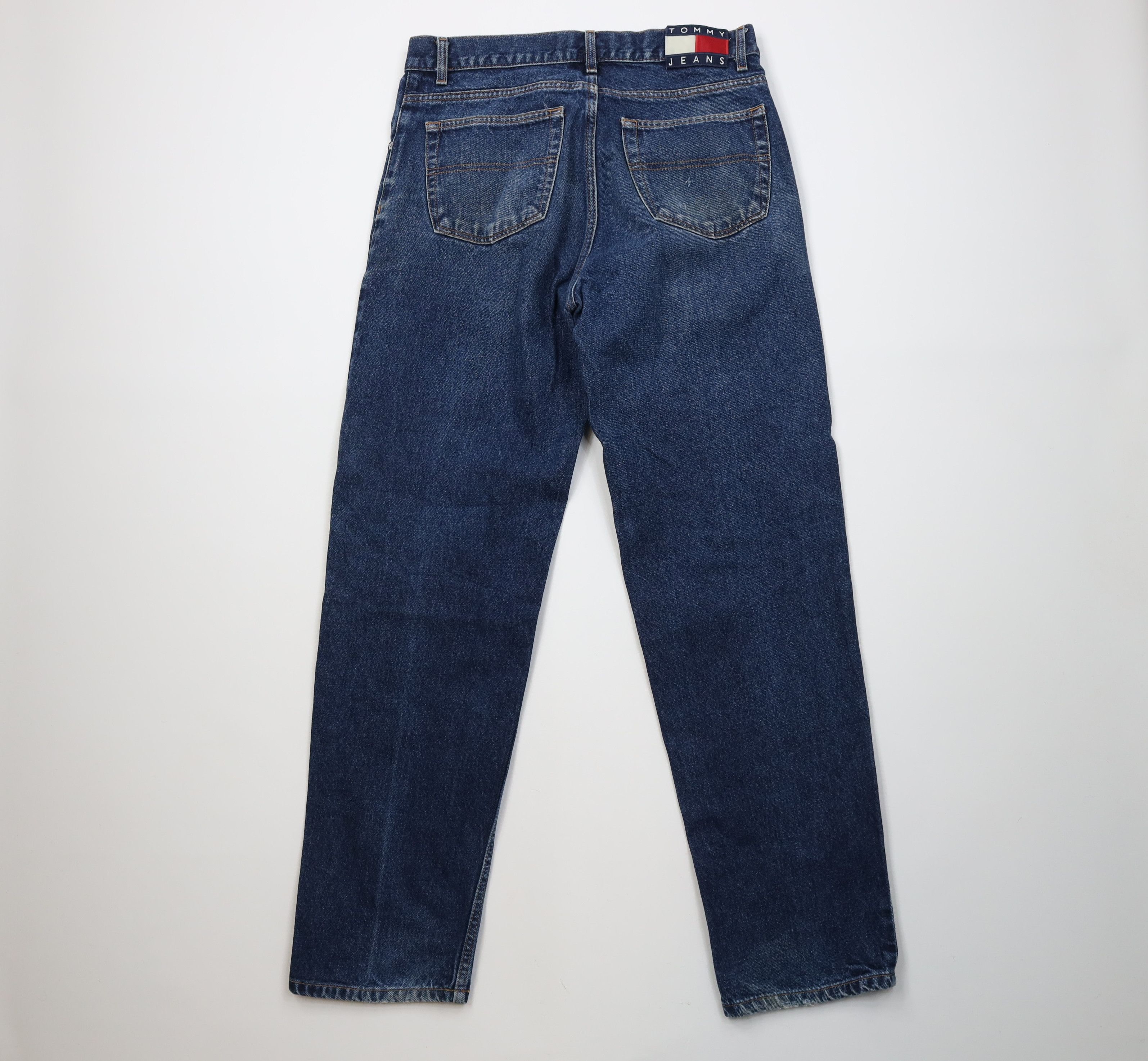 Tommy Hilfiger Vintage 90s Tommy Hilfiger Spell Baggy Fit Denim Jeans Blue Size US 36 / EU 52 - 11 Thumbnail