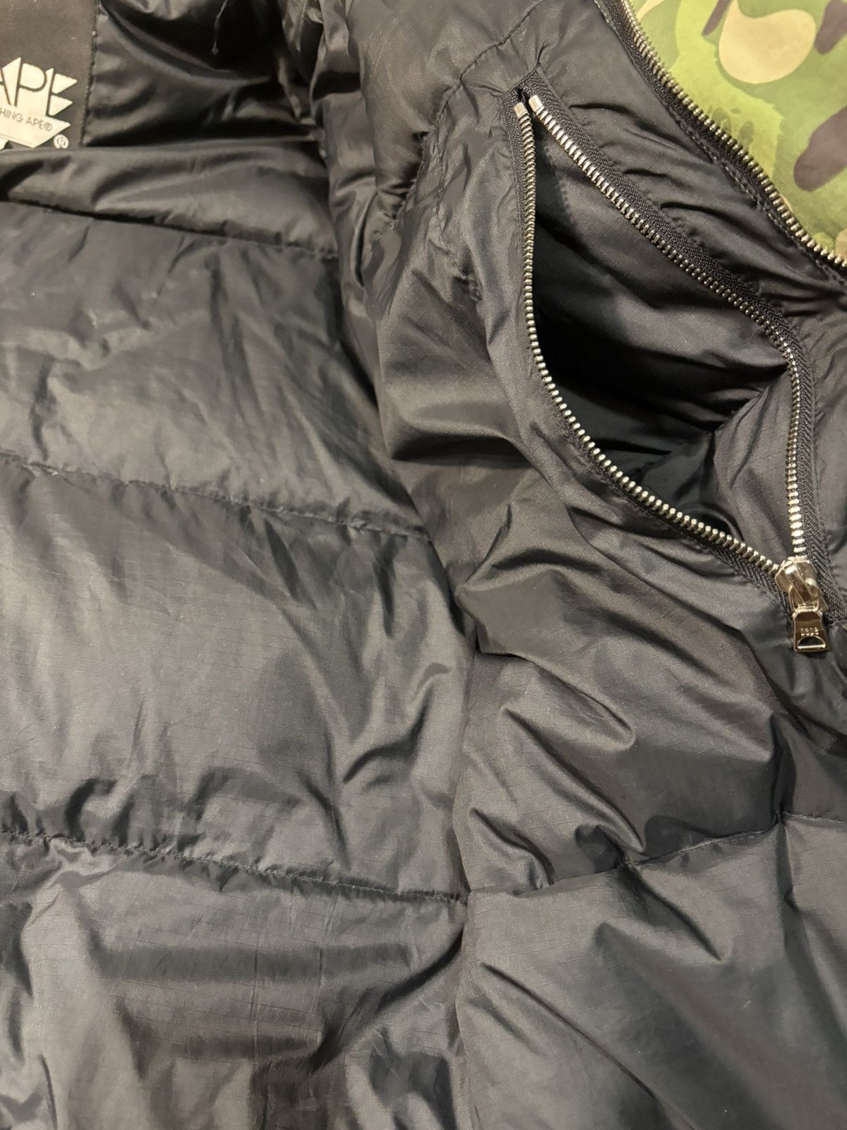 Bape Original ABC Green camo puffer Jacket Size US L / EU 52-54 / 3 - 6 Thumbnail