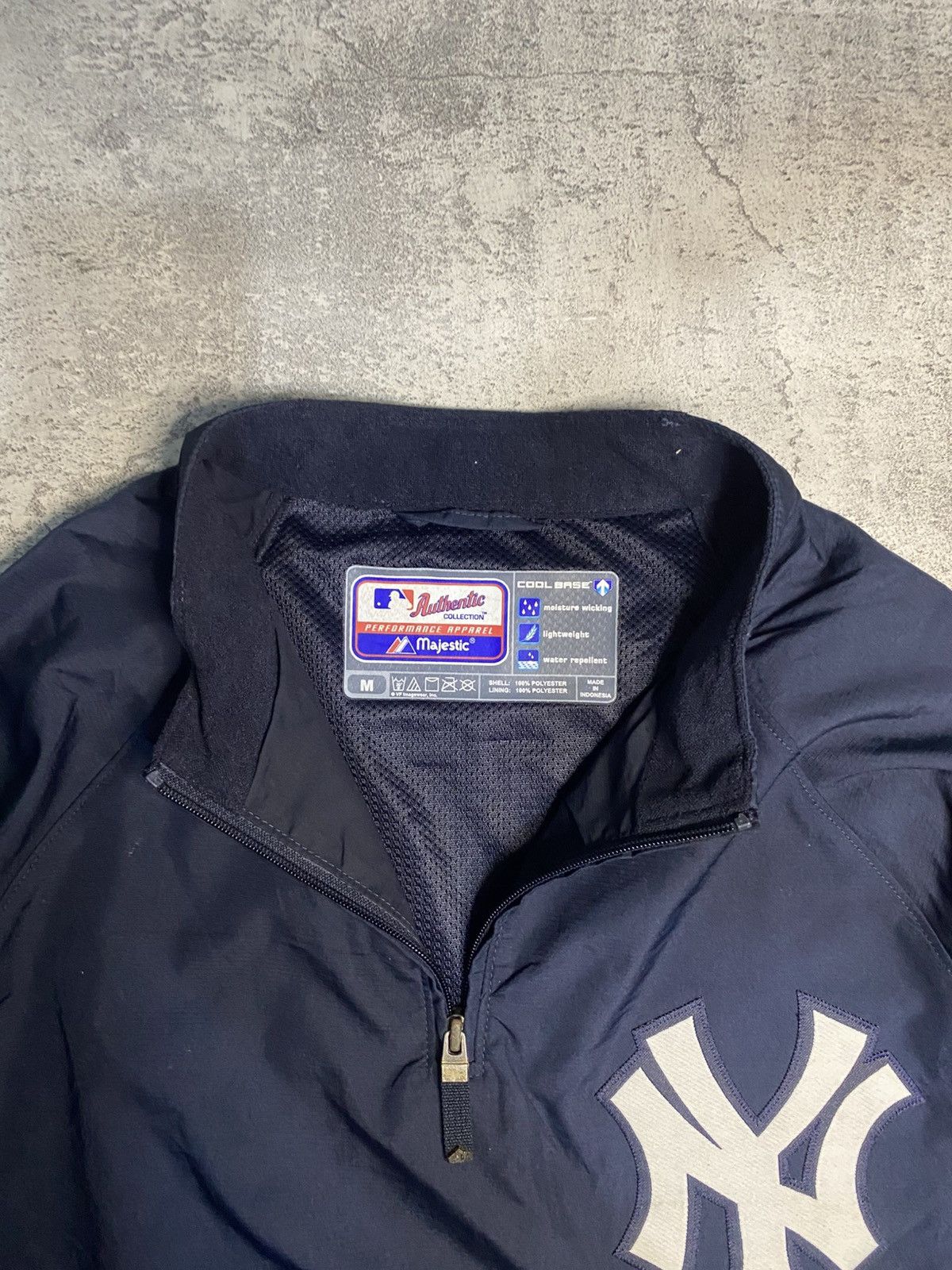 MLB New york yankees jacket mens medium blue 1/4 zip pullover Size US L / EU 52-54 / 3 - 5 Thumbnail