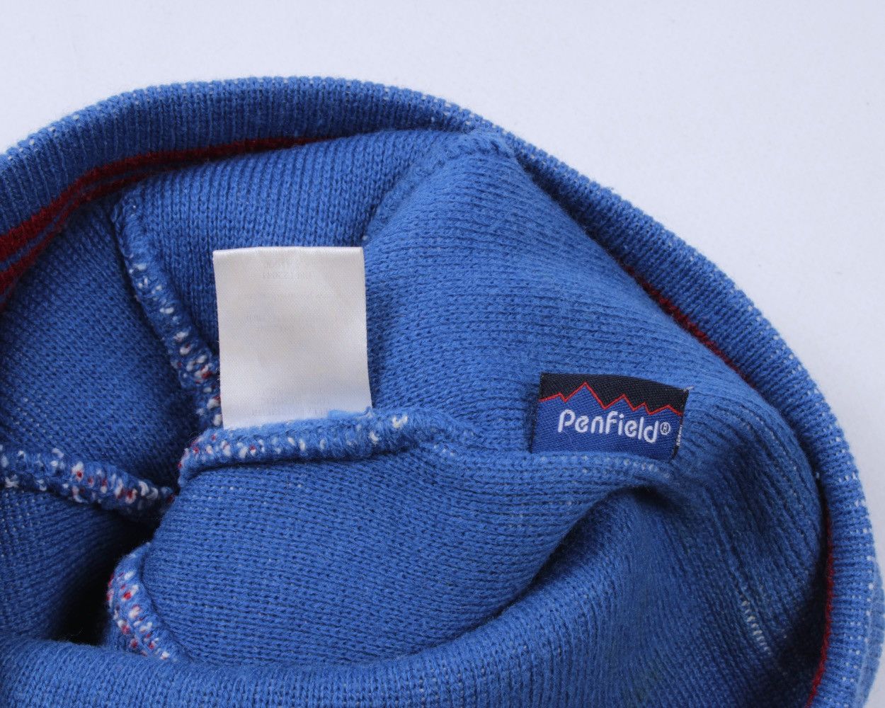 Penfield × Vintage PENFIELD Vintage Bobble Beanie Acrylic Hat Blue White Size ONE SIZE - 6 Thumbnail