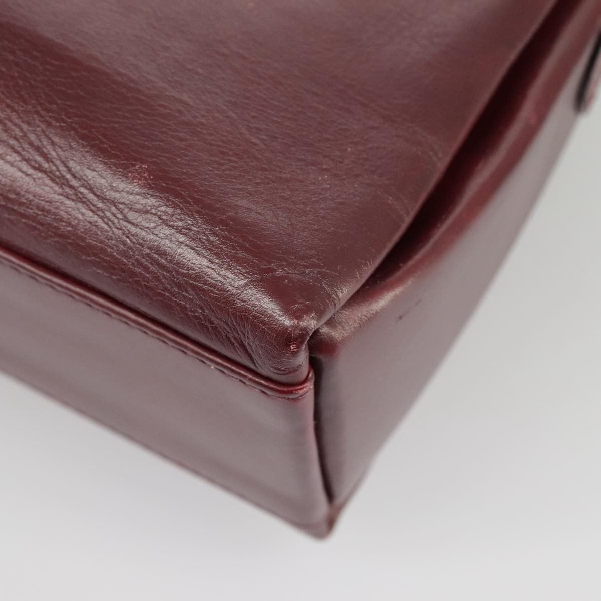 Celine CELINE Shoulder Bag Leather Wine Red Gold Size ONE SIZE - 14 Thumbnail