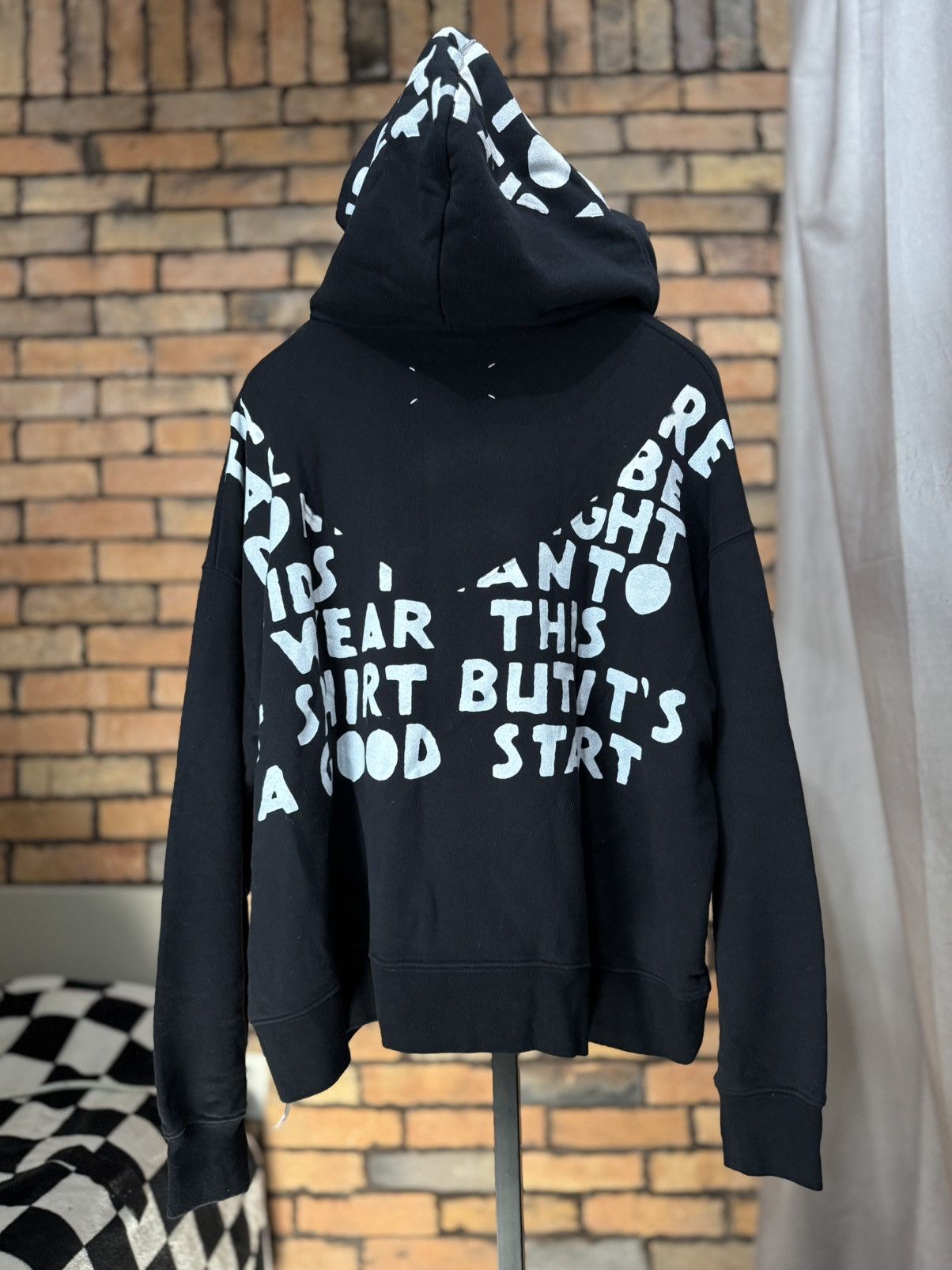 Maison Margiela FW18 OVERSIZED JUMBO GRAFITTI HOODIE PULLOVER XS Size XL / US 12-14 / IT 48-50 - 1 Thumbnail