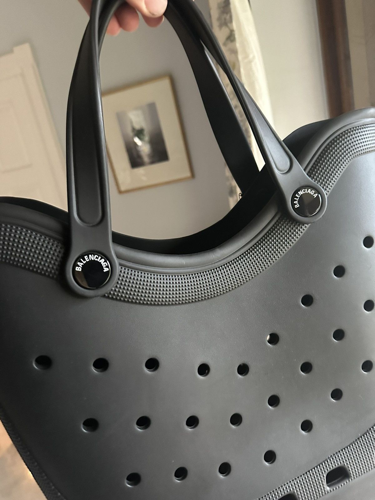 Balenciaga $1250 FW22 Balenciaga Crocs black tote bag Demna Size ONE SIZE - 18 Thumbnail