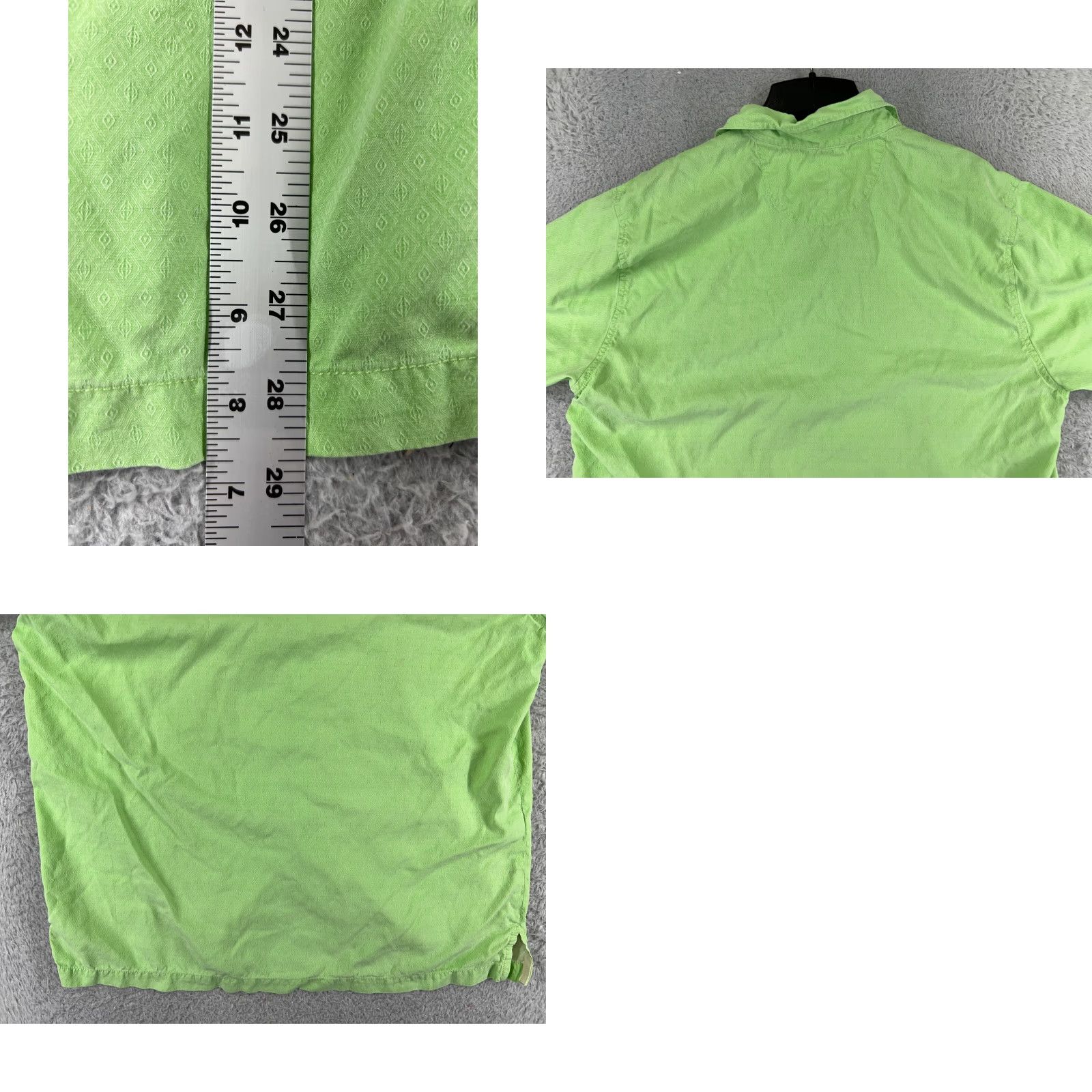 Tommy Bahama Tommy Bahama Shirt Men Large Green Button-Up Diamond Hawaiian Pocket Vacation Shirt Size US L / EU 52-54 / 3 - 9 Thumbnail