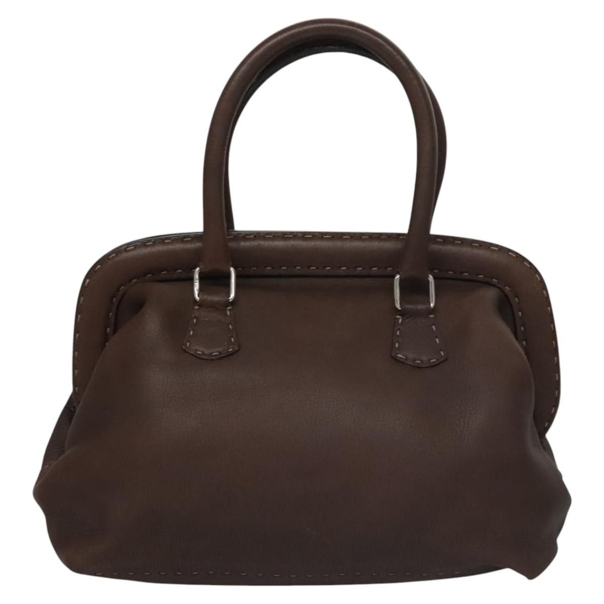 Fendi Selleria Brown Leather Handbag (Pre-Owned) Size ONE SIZE - 1 Thumbnail