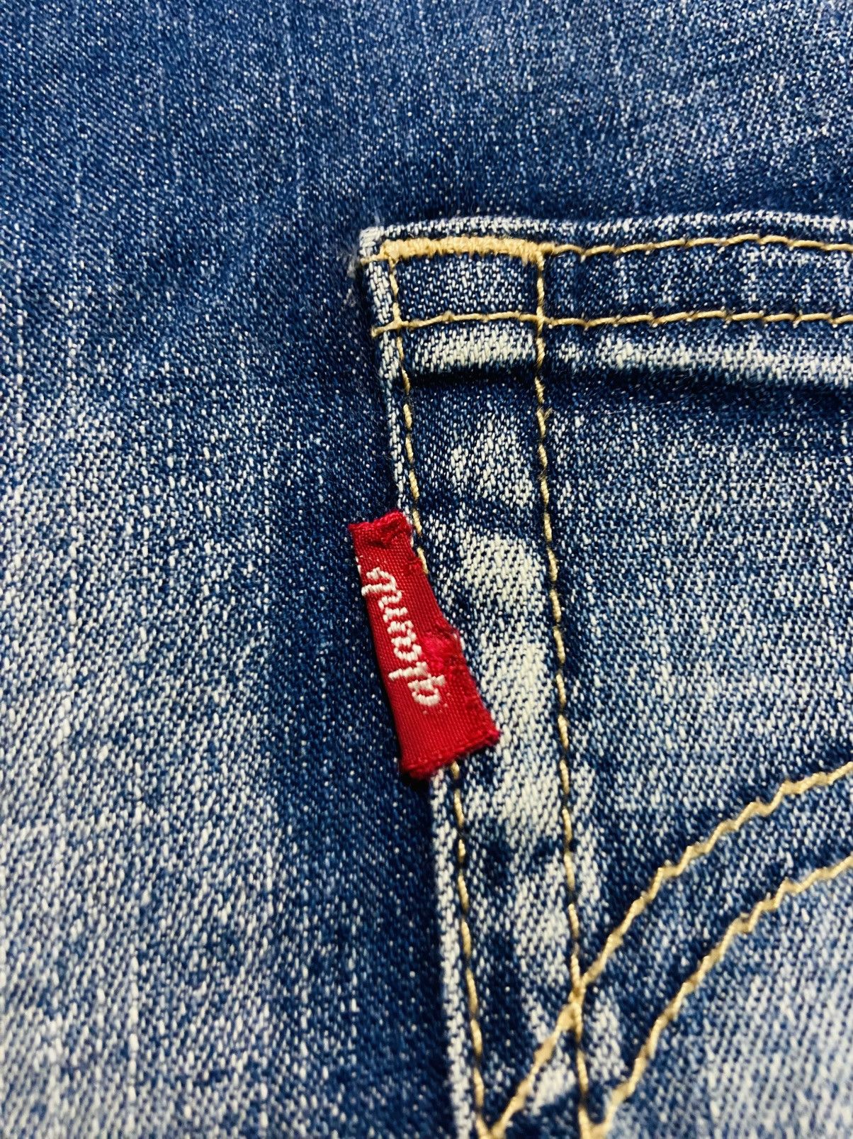 Japanese Brand Glamb Drop Crotch Distressed Denim Jeans Size US 38 / EU 54 - 16 Thumbnail