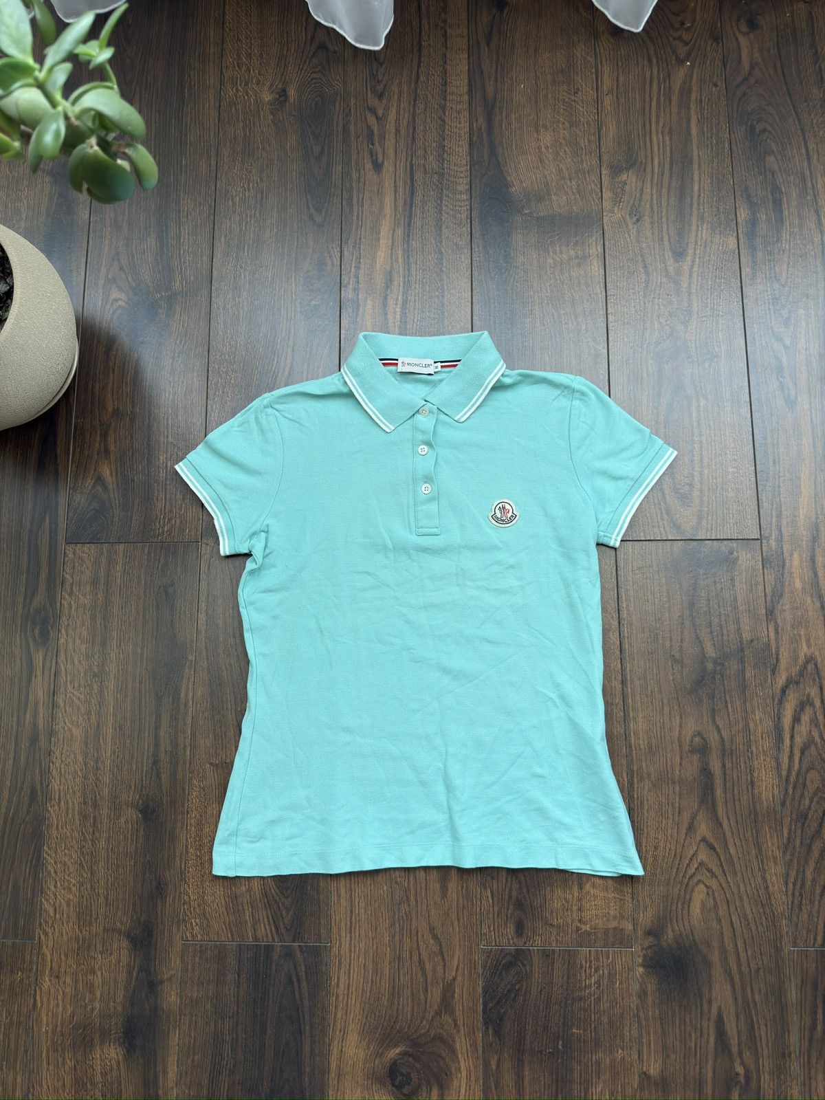 Moncler Vintage Y2K Moncler Polo T-shirt Size L / US 10 / IT 46 - 2 Thumbnail