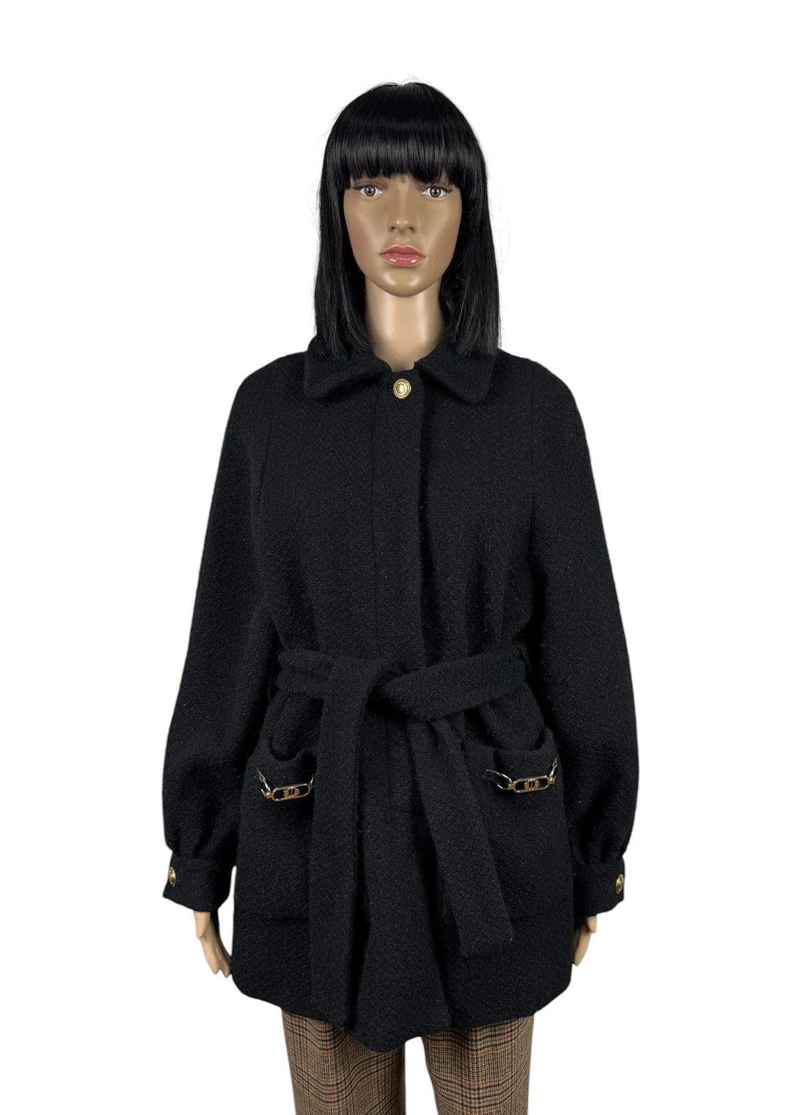 Maje Maje Wool Tweed Coat Belted size 34 Size XS / US 0-2 / IT 36-38 - 1 Thumbnail