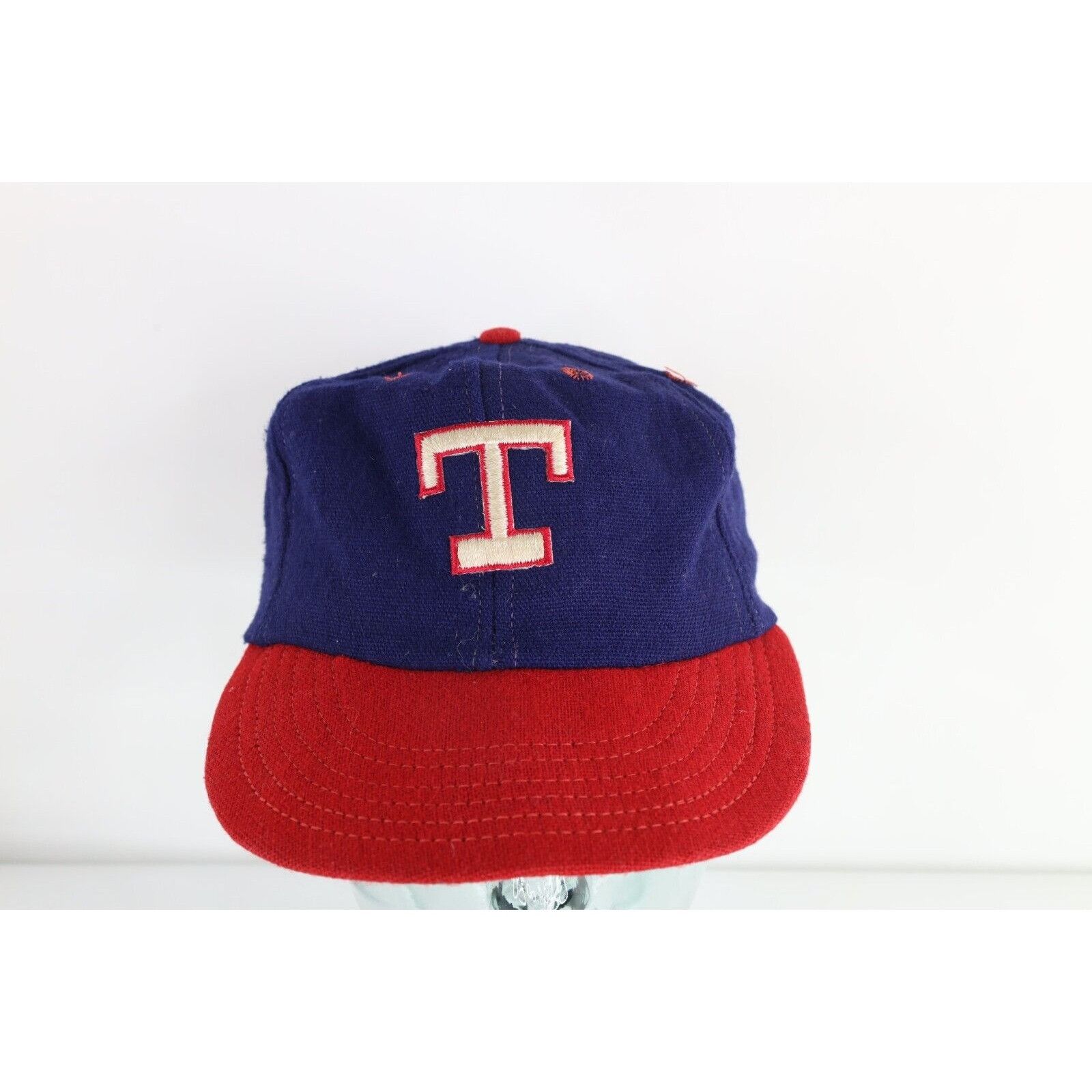 Vintage Vintage 70s Distressed Wool Texas Rangers Baseball Hat Size ONE SIZE - 1 Thumbnail