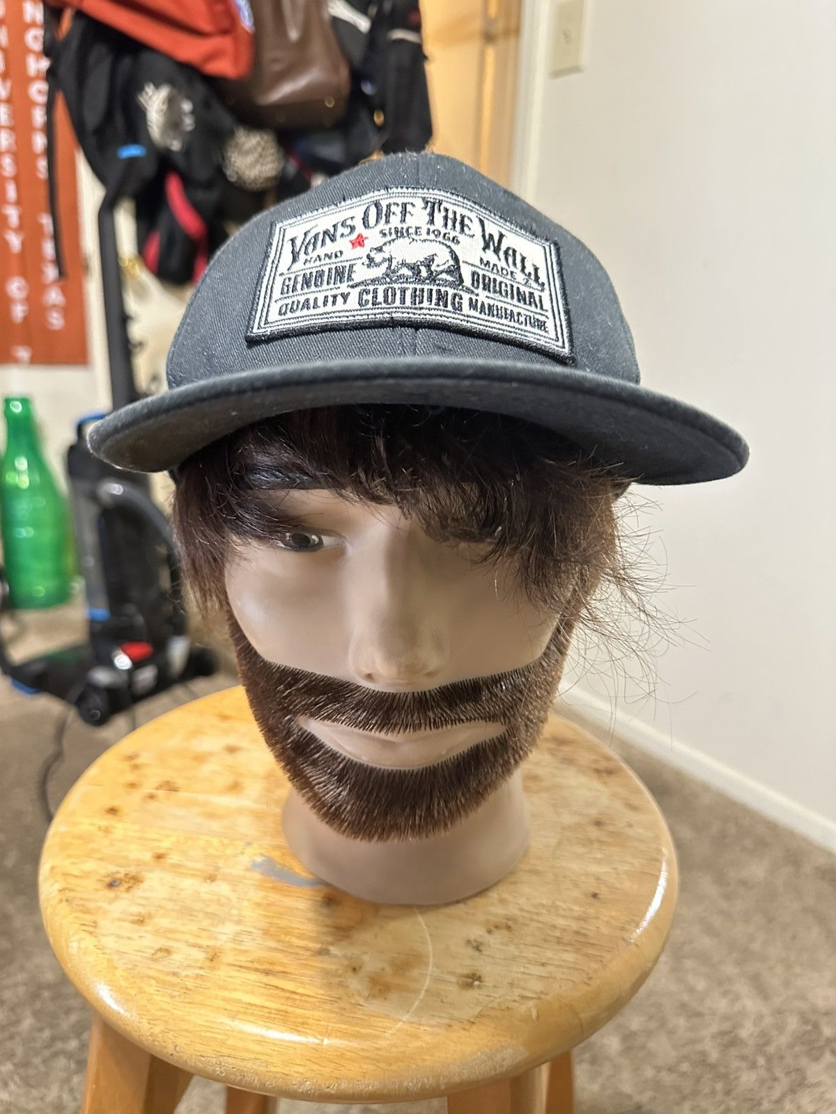 Vans × Vintage Vintage Vans skateboarding “triple black” hat 90s Size ONE SIZE - 1 Thumbnail