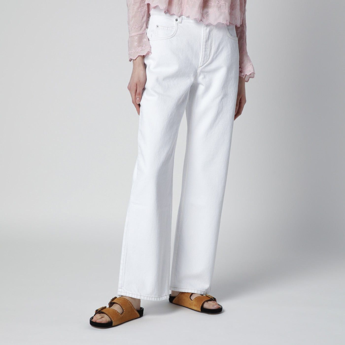 Isabel Marant Isabel Marant White Dromie Trousers Size 27" / US 4 / IT 40 - 1 Thumbnail