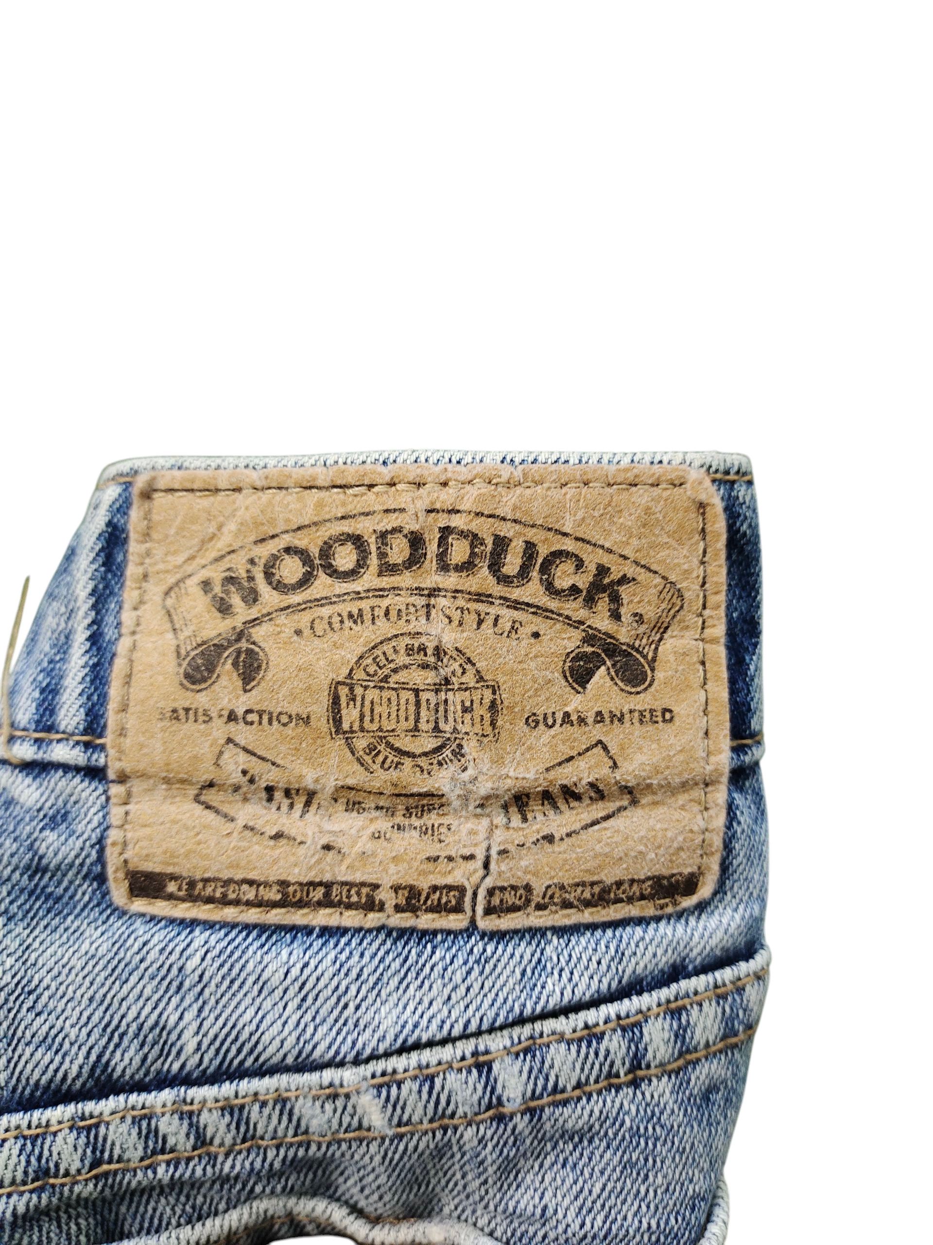 Comme des Garcons × Undercover Vintage Woodduck Japan Clawmark Distress Faded Denim Jeans Size US 32 / EU 48 - 11 Thumbnail