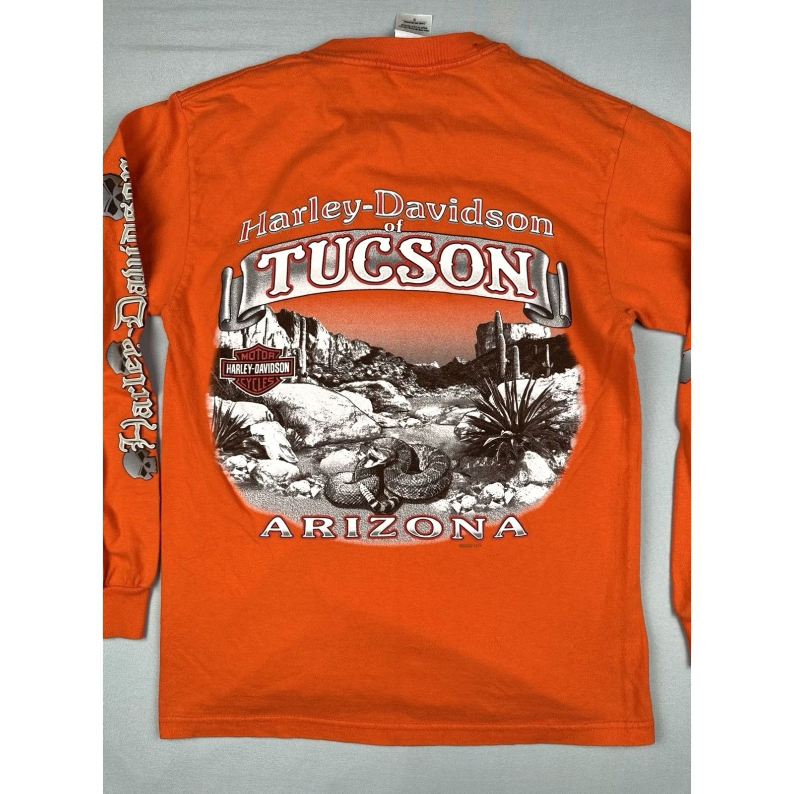 Harley Davidson VINTAGE Harley Davidson Tucson Arizona Willie G Skull Long Sleeve USA S Size US S / EU 44-46 / 1 - 6 Thumbnail