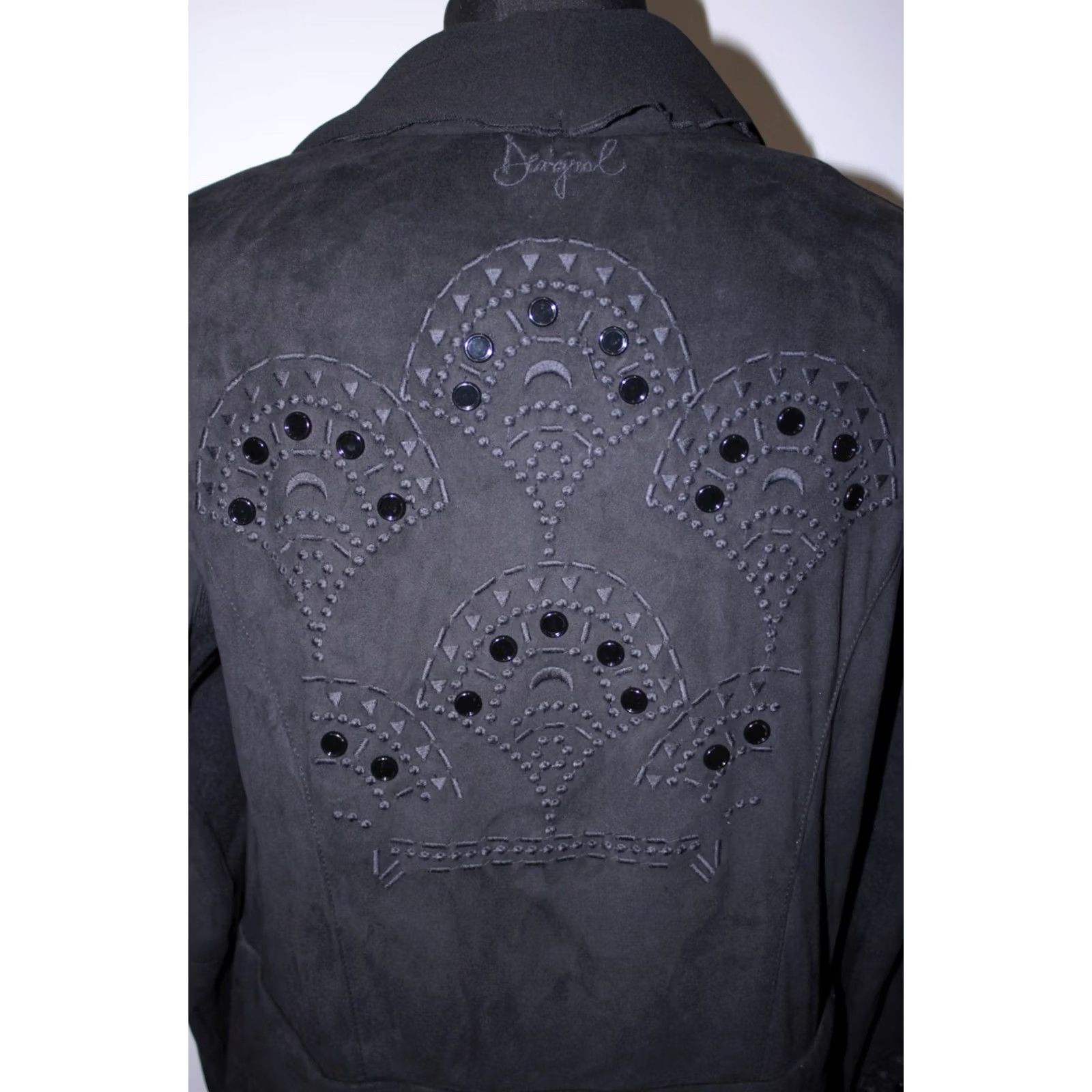 Desigual Desigual Womens Black Cardigan Jumper Size 44 V-Neck Knit Wrap Jacket Womens 44 Black Size ONE SIZE - 5 Thumbnail
