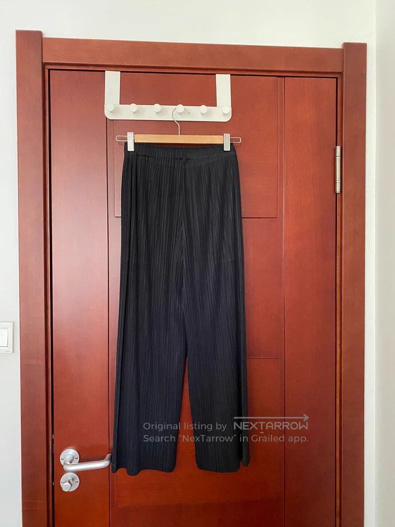 Issey Miyake Issey Miyake size:1 Straight Leg Pants Black Size 31" - 2 Thumbnail