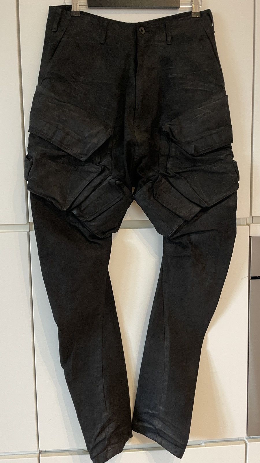 image of Julius Cargo Pants in Black, Men's (Size 31)