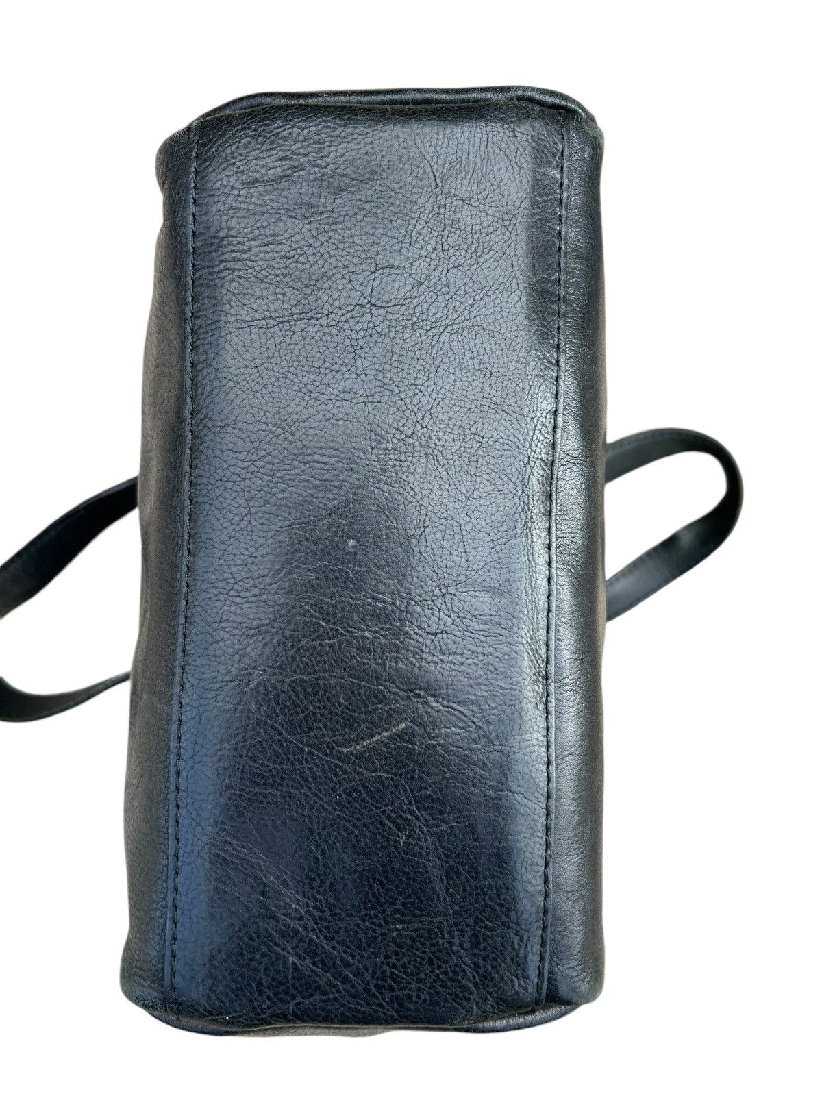 Issey Miyake × Leather × Zucca Vintage Zucca Japan Faded Patina Leather Mini Tote Bag Size ONE SIZE - 19 Thumbnail