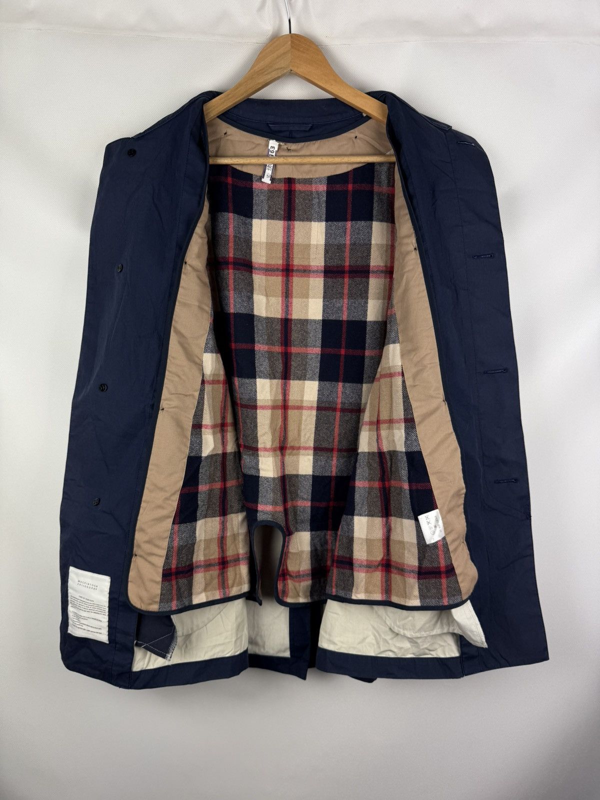 Mackintosh Mackintosh Philosophy Plaid Wool Lined Trench Coat Jacket Size US S / EU 44-46 / 1 - 16 Thumbnail