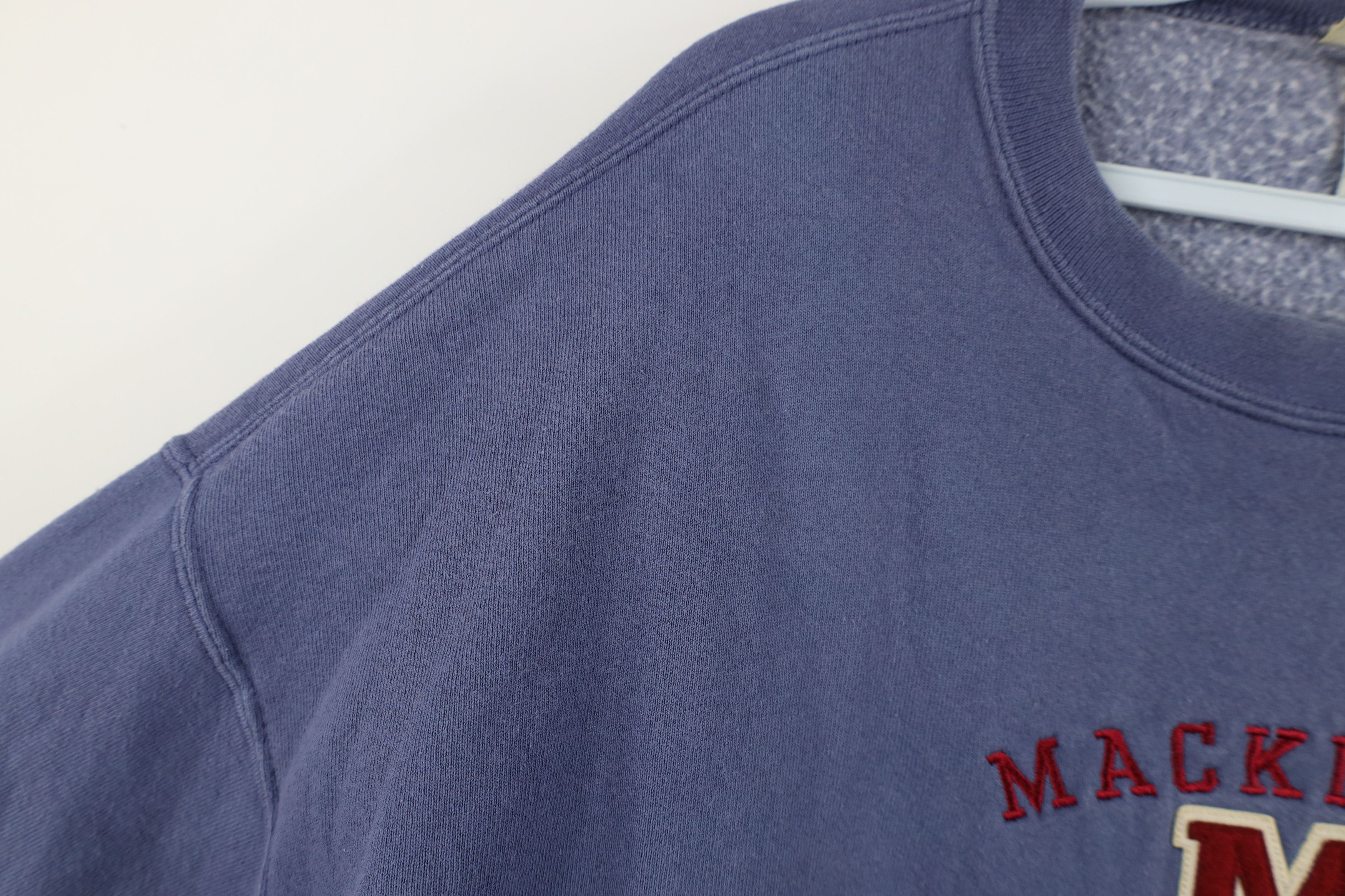 Vintage Vintage 90s Streetwear Michigan Rowing Sweatshirt Blue Size US L / EU 52-54 / 3 - 6 Thumbnail