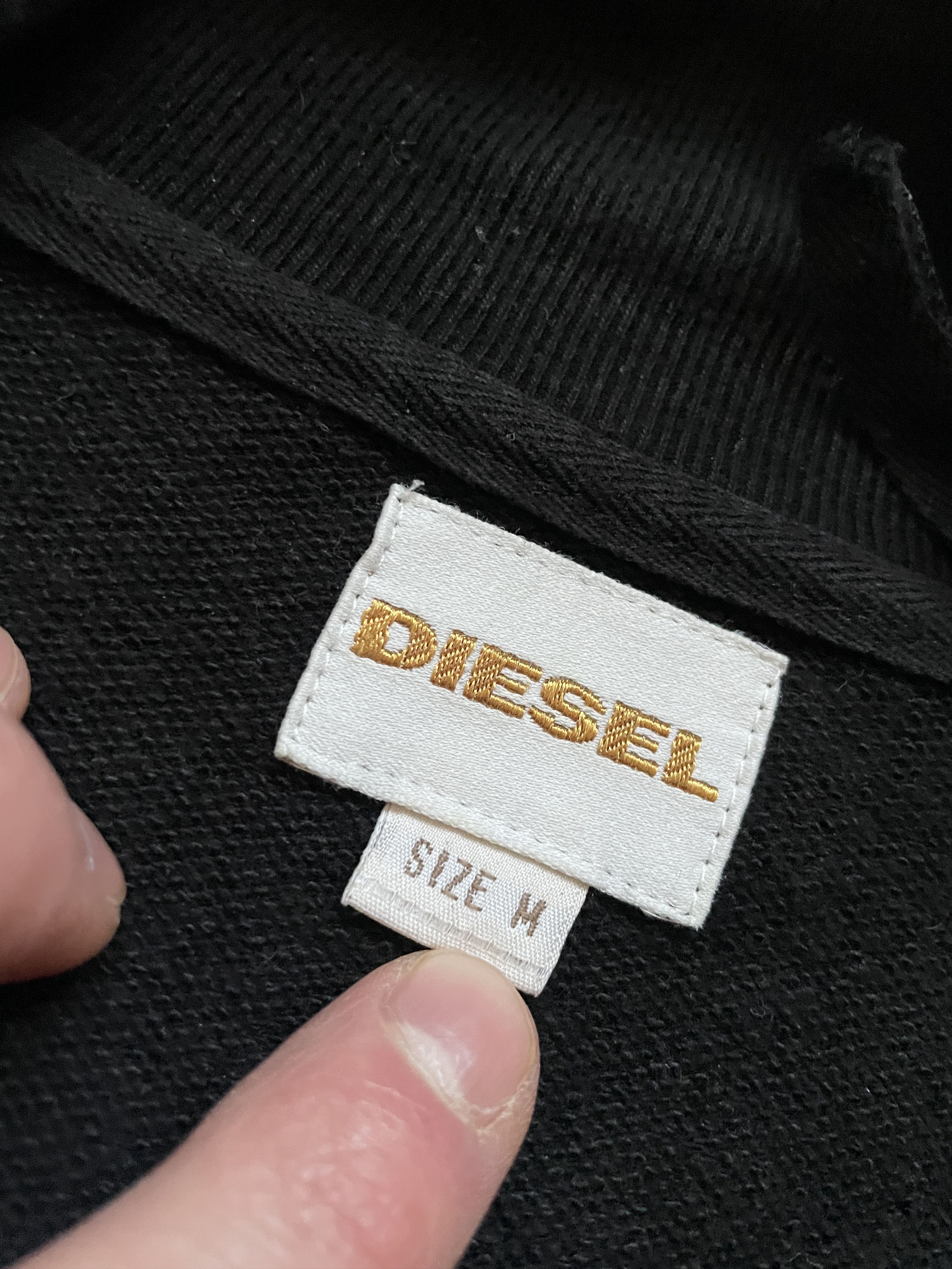 Diesel Y2K DIESEL SLIM FIT BLACK ZIP SWEATSHIRT Size US M / EU 48-50 / 2 - 5 Thumbnail