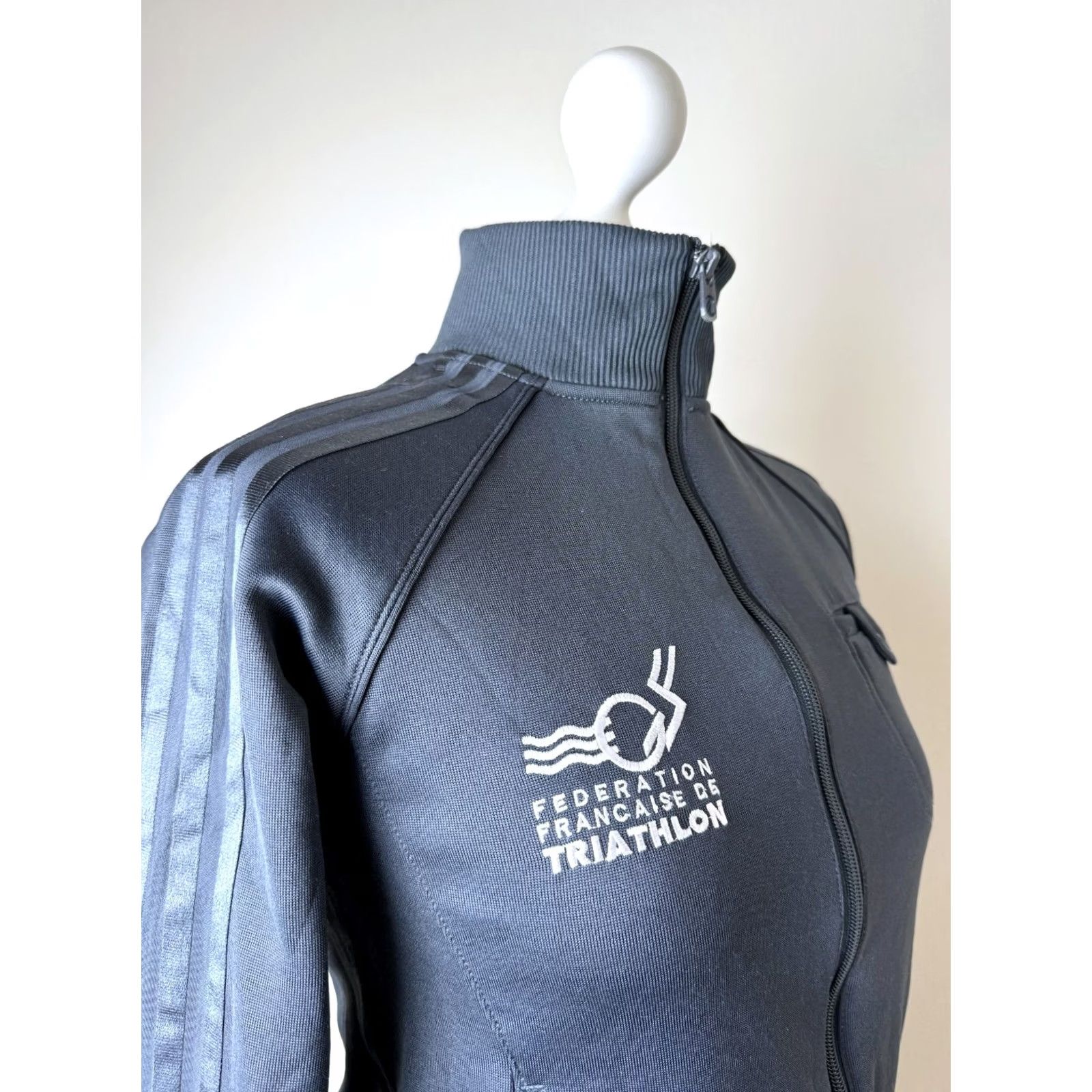Adidas Adidas womens jacket France Triathlon Federation Size UK 10 S Blue Size L / US 10 / IT 46 - 7 Thumbnail