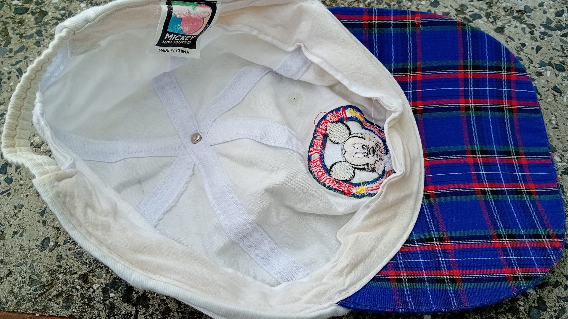 Disney × Mickey Mouse × Vintage Mickey Mouse Disney Vintage Mickey Unlimited Plaid Brim Hat Size ONE SIZE - 9 Thumbnail
