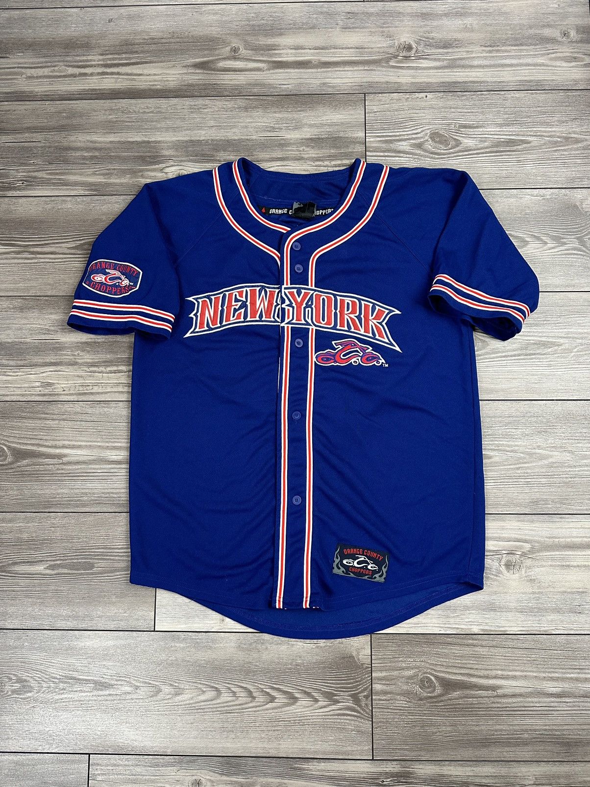 West Coast Choppers Vintage Y2K Orange County Choppers New York Baseball Jersey Size US L / EU 52-54 / 3 - 1 Thumbnail