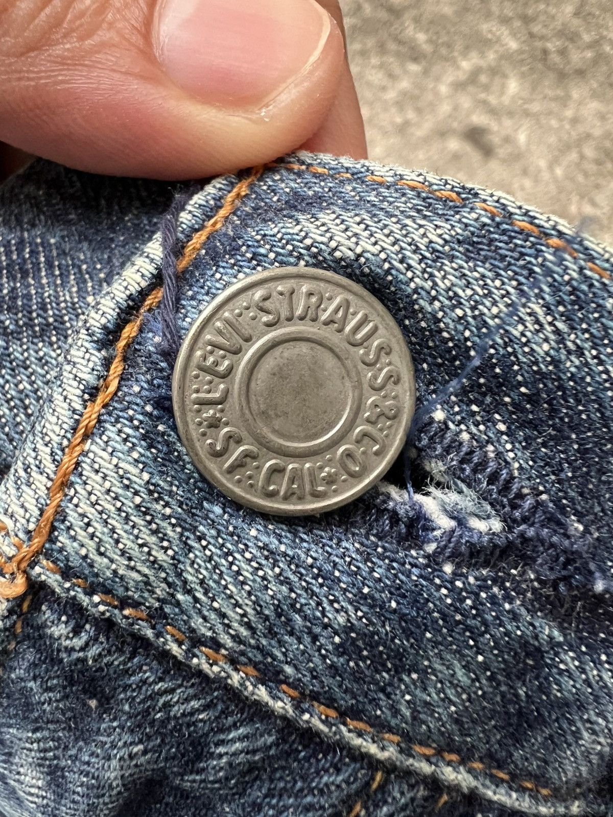 Levi's Vintage 90’s Levis 504Z Big E Selvedge Distressed Jean Size US 28 / EU 44 - 13 Thumbnail