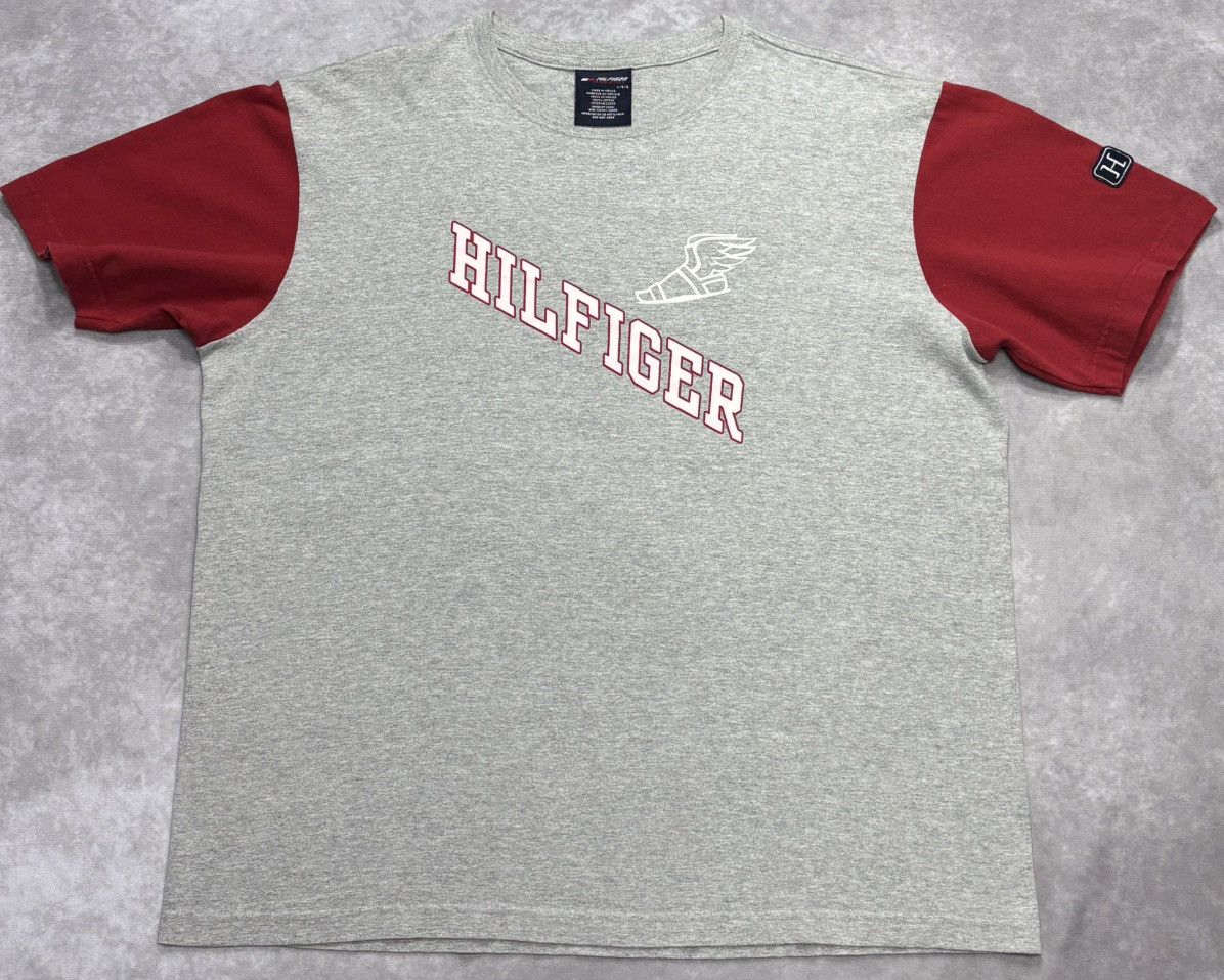 Tommy Hilfiger 90’s Vintage Tommy Hilfiger x Hilfiger Athletics Tee Size US L / EU 52-54 / 3 - 1 Thumbnail
