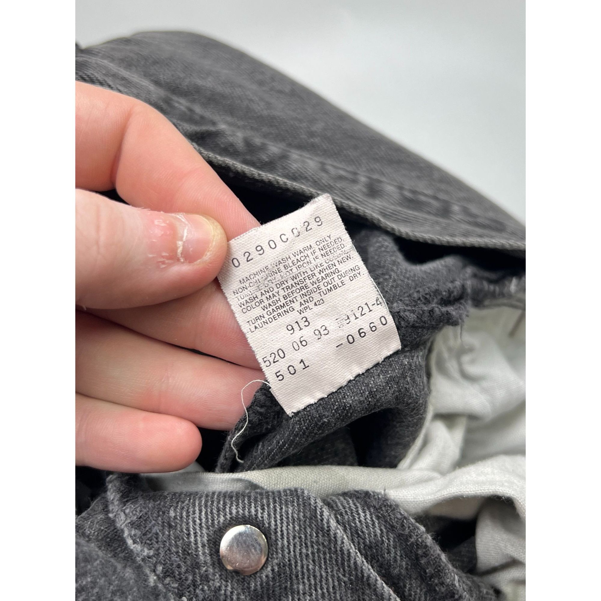 Levi's Levi’s 501 Made in USA Gray Denim Jeans Pants (Y0915) Size US 30 / EU 46 - 9 Thumbnail