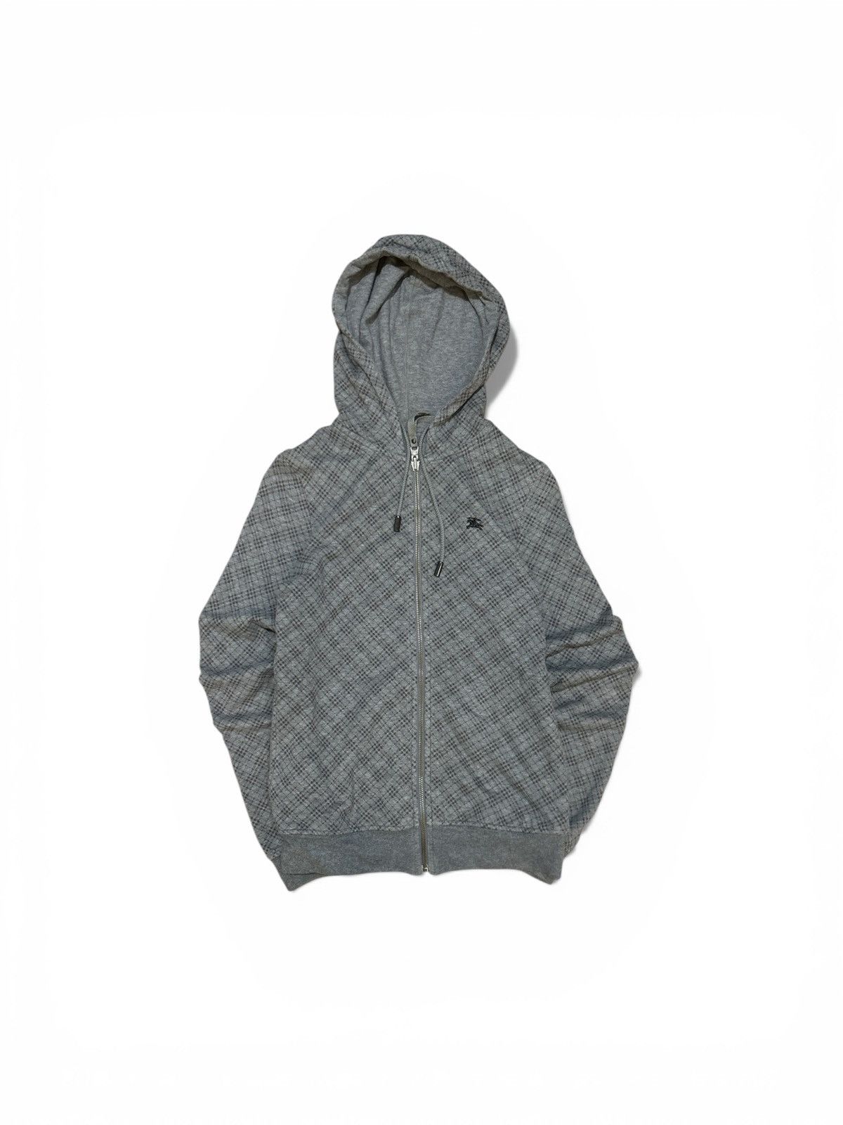 Burberry Burberry Blue Label Reversible Nova Check Zip Hoodie - Grey Size US S / EU 44-46 / 1 - 1 Thumbnail