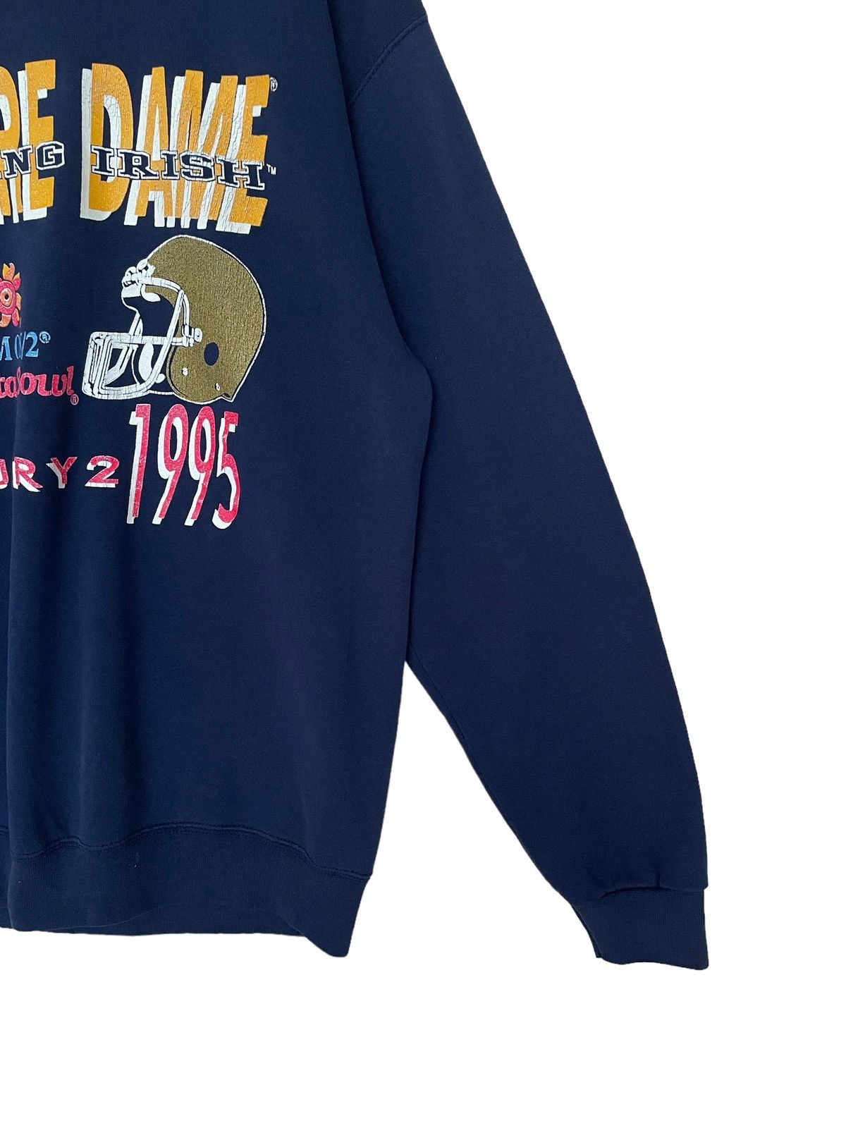NFL × Vintage Vintage NFL Notre Dame Sweatshirt 1990s Size US L / EU 52-54 / 3 - 3 Thumbnail