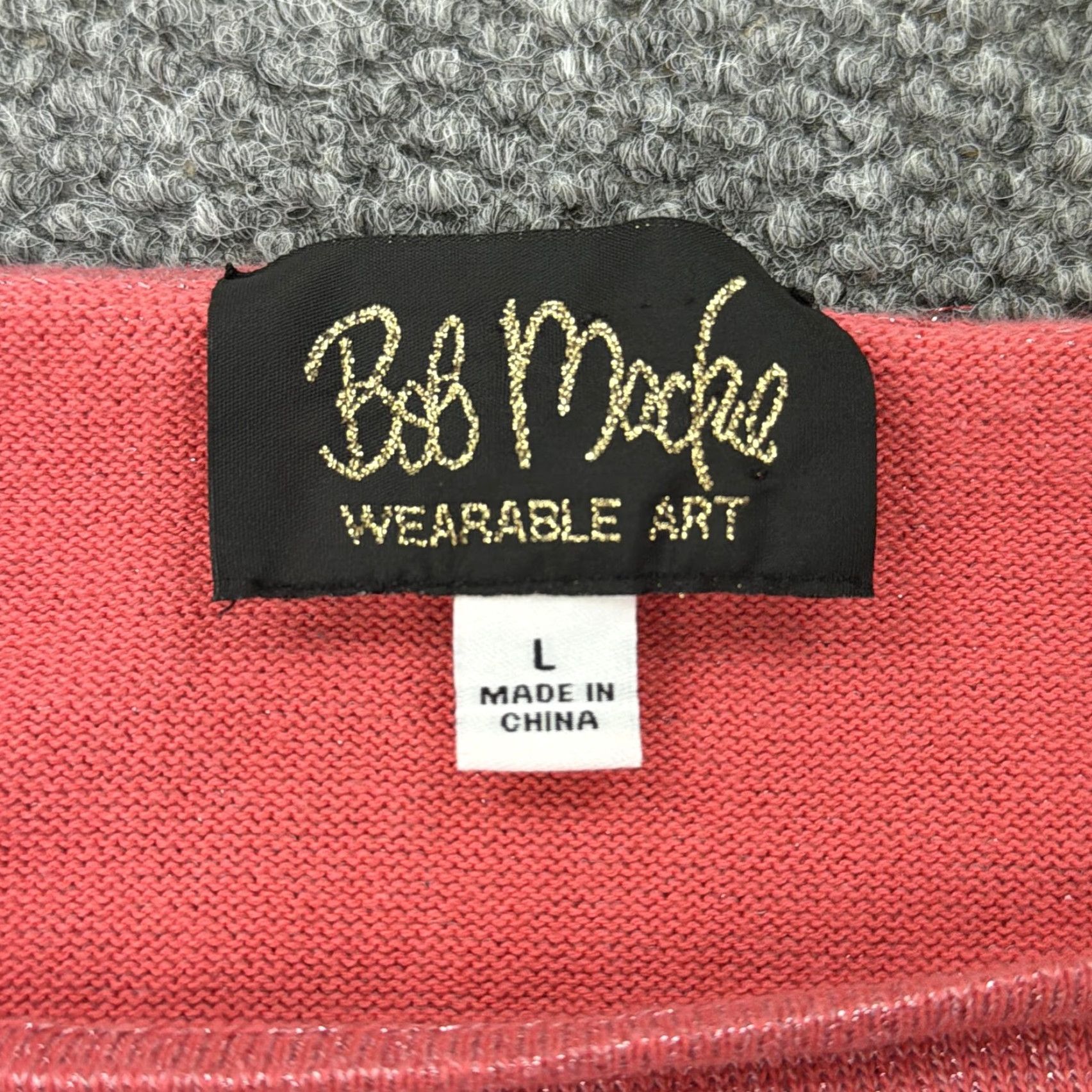 Bob Mackie Bob Mackie Sweater Womens Large Pink Metallic Floral Embroidered 3/4 Sleeve Top Size L / US 10 / IT 46 - 5 Thumbnail