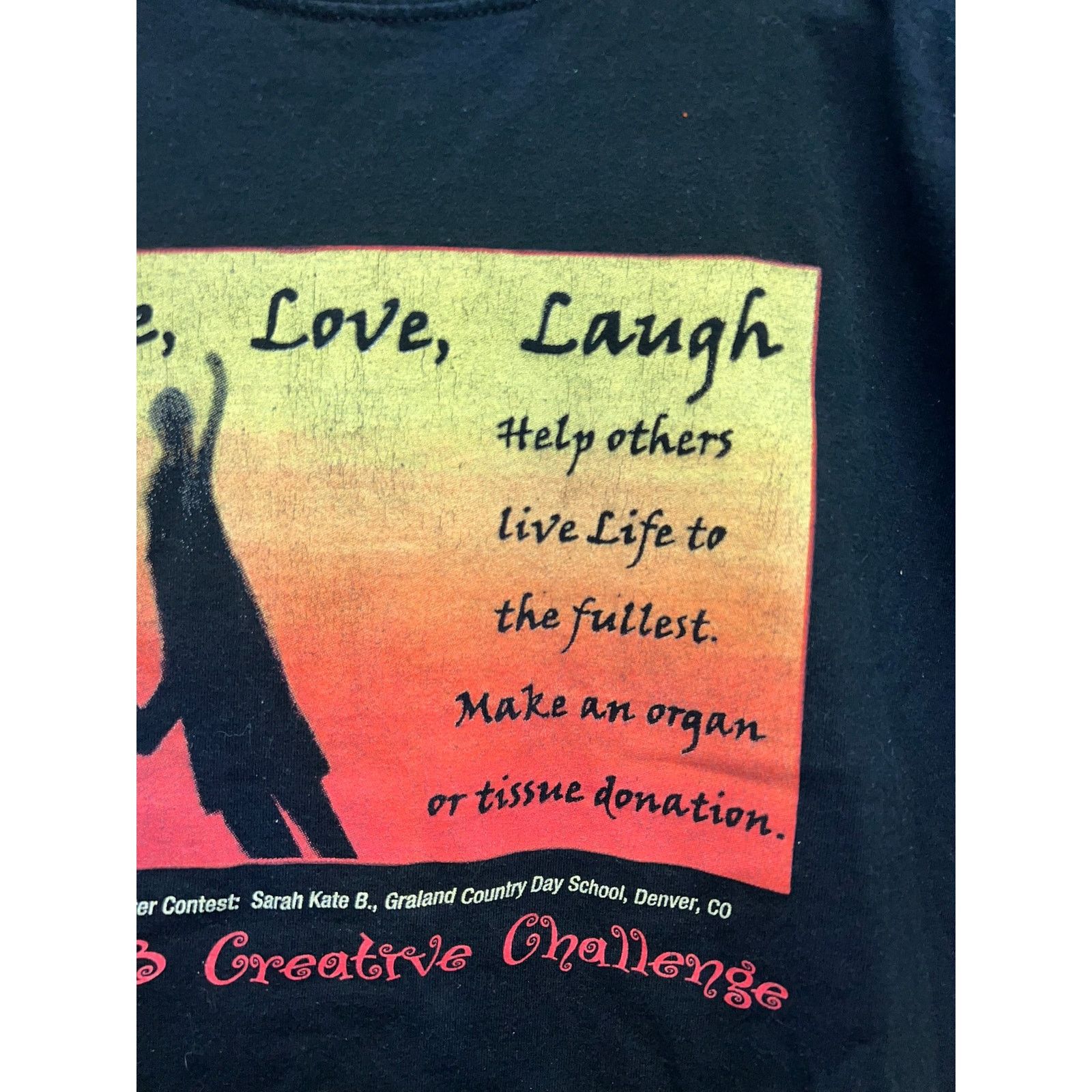 Gildan Live Laugh Love Shirt Creative Challenge Colorado Tee 2XL Size US XXL / EU 58 / 5 - 3 Thumbnail