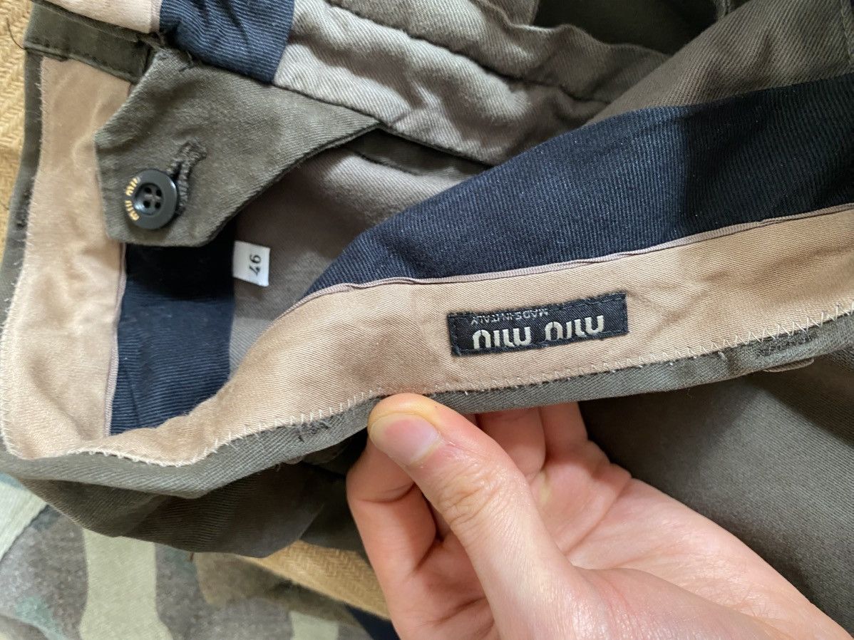 Miu Miu Moleskin adjustible waist buckled strap trousers Size US 30 / EU 46 - 10 Thumbnail