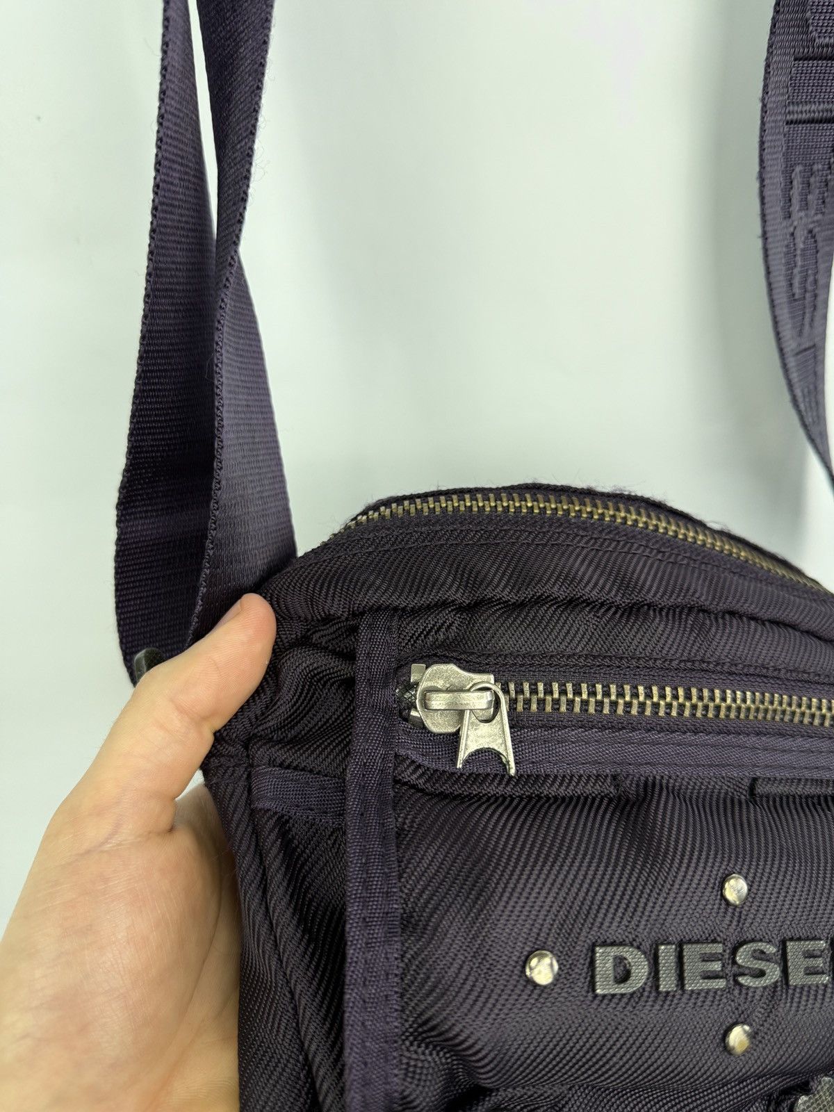 Diesel 🇺🇸 Vintage Y2K Diesel Archive Purple Bag Rare Retro Hype Size ONE SIZE - 13 Thumbnail