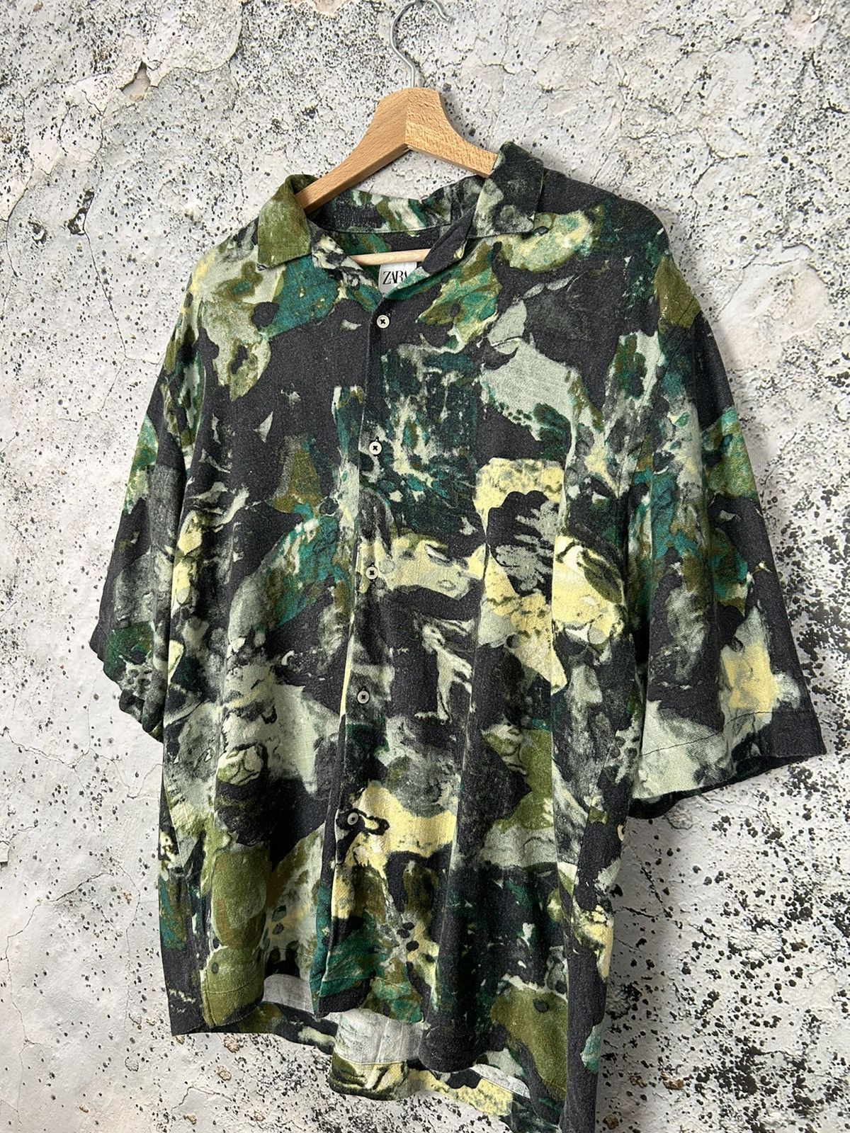 Zara Zara Hawaiian Crazy Shirt Avantgarde Grunge Rock Punk Size US L / EU 52-54 / 3 - 2 Thumbnail