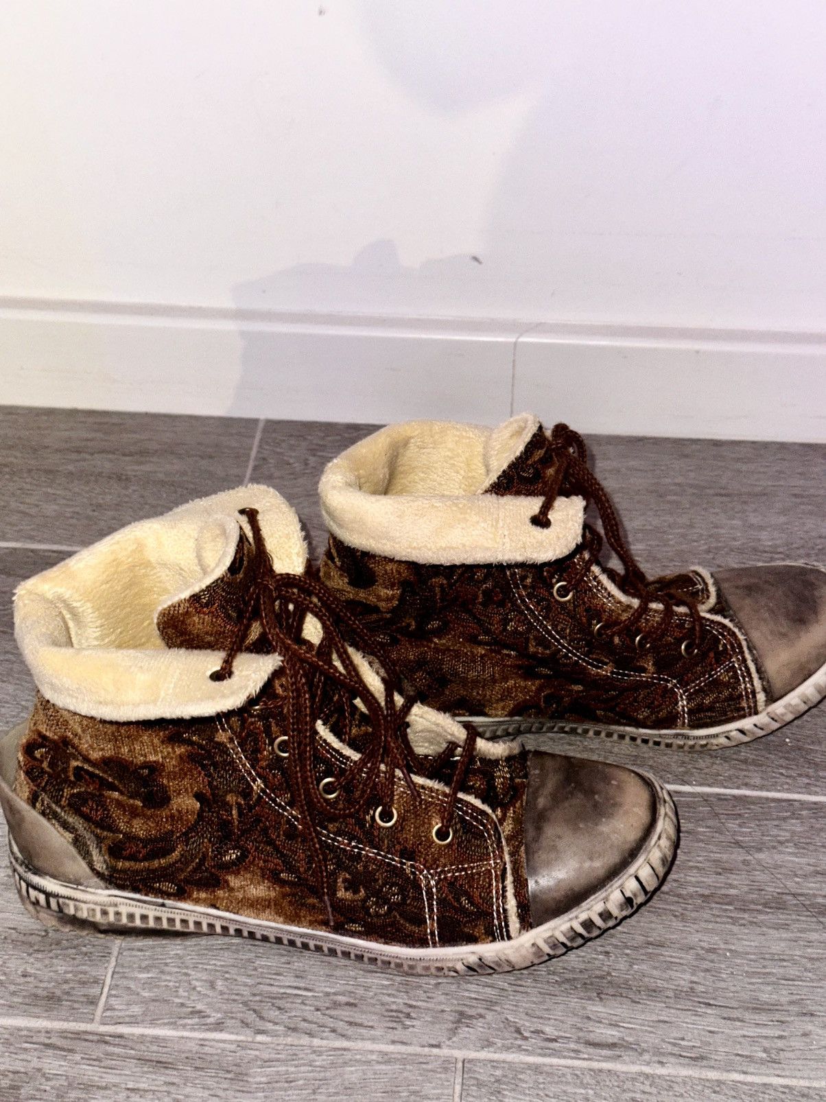 Vintage Handmade Persian Rug Boots | Falcon Eddies Size US 9 / EU 42 - 3 Thumbnail