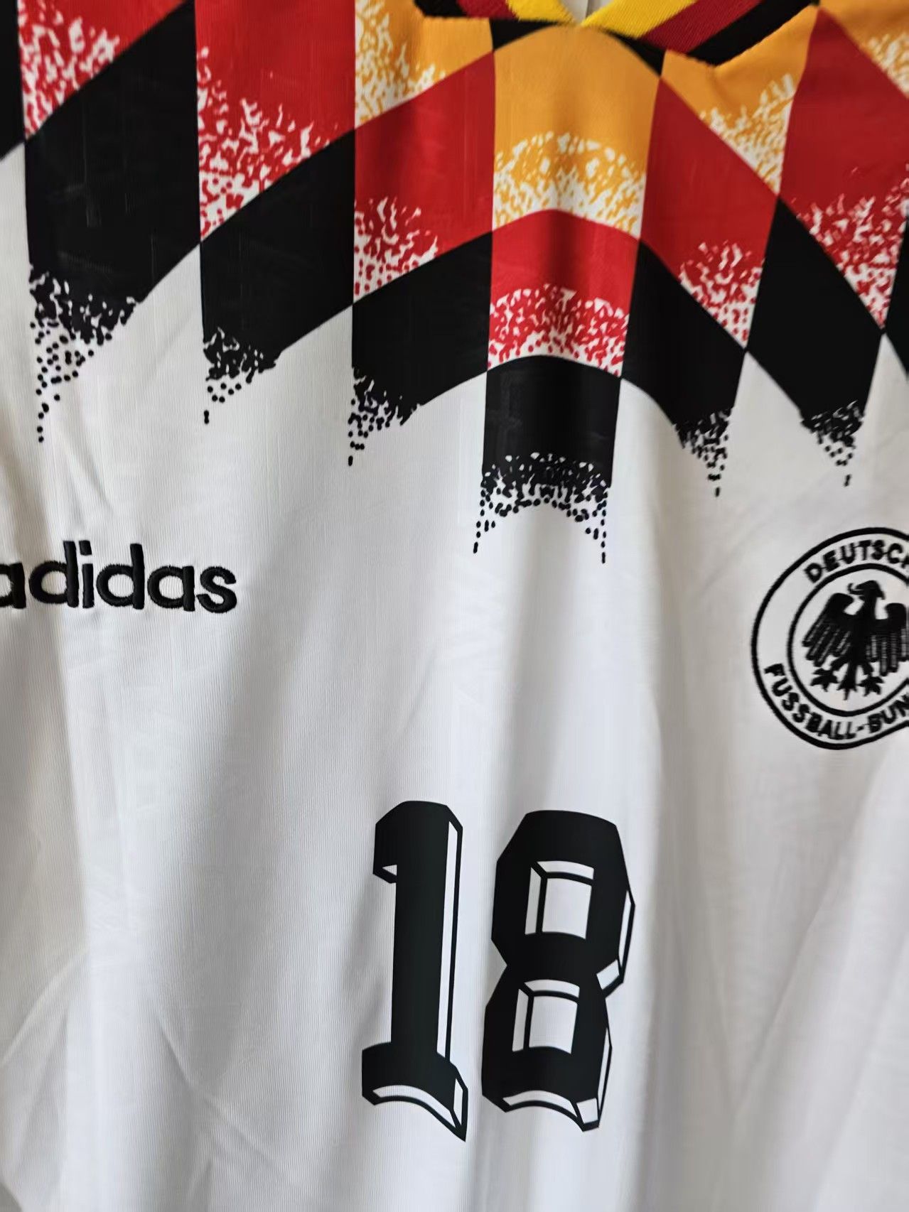 Other 1994 Germany #18 Klinsmann Jersey Home Size US L / EU 52-54 / 3 - 3 Thumbnail