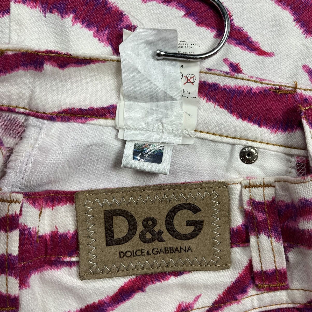 Dolce & Gabbana Archive Dolce Gabbana Paris Hilton Style Zebra Denim Pants Size 27" / US 4 / IT 40 - 7 Thumbnail