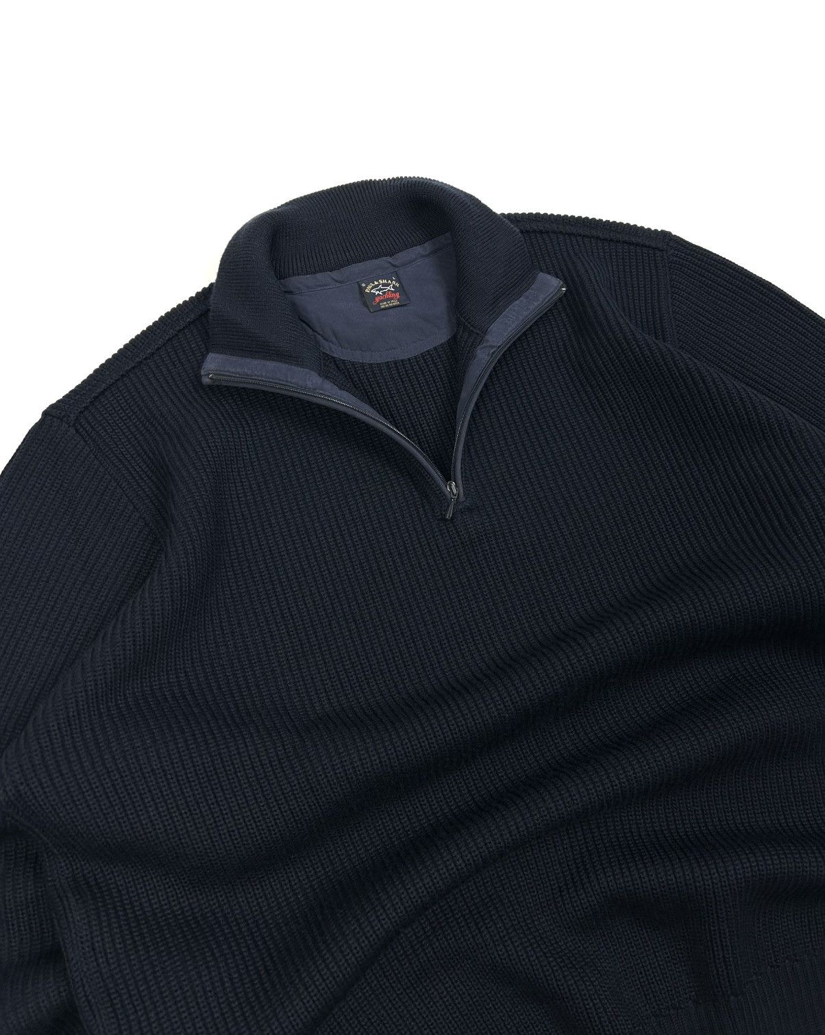 Paul & Shark Vintage Paul & Shark Yachting Wool Knit 1/4 zip Sweater Navy Size US L / EU 52-54 / 3 - 9 Thumbnail