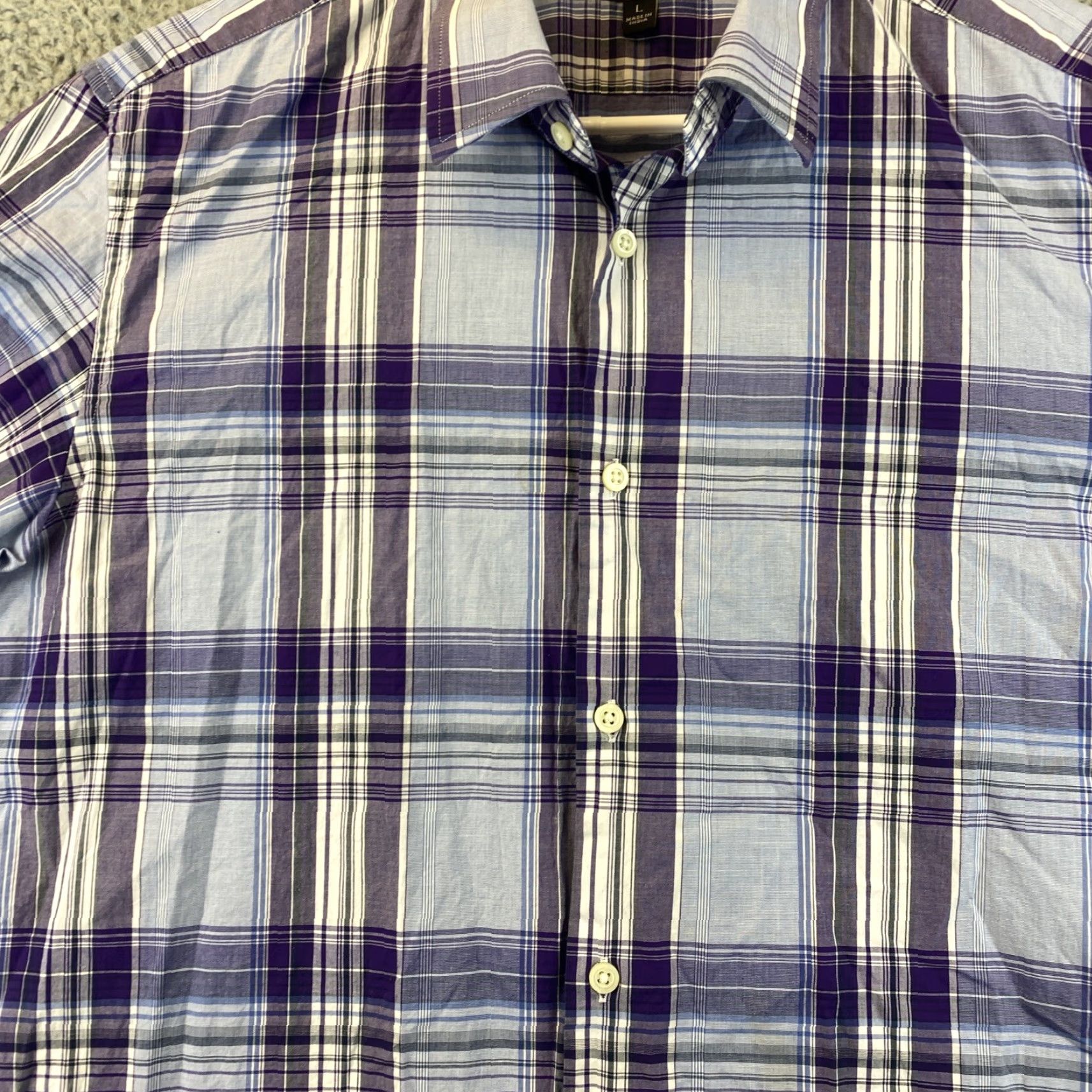 Banana Republic Banana Republic Shirt Mens Large Button Up Plaid Fit Cotton /82-51 Size US L / EU 52-54 / 3 - 3 Thumbnail