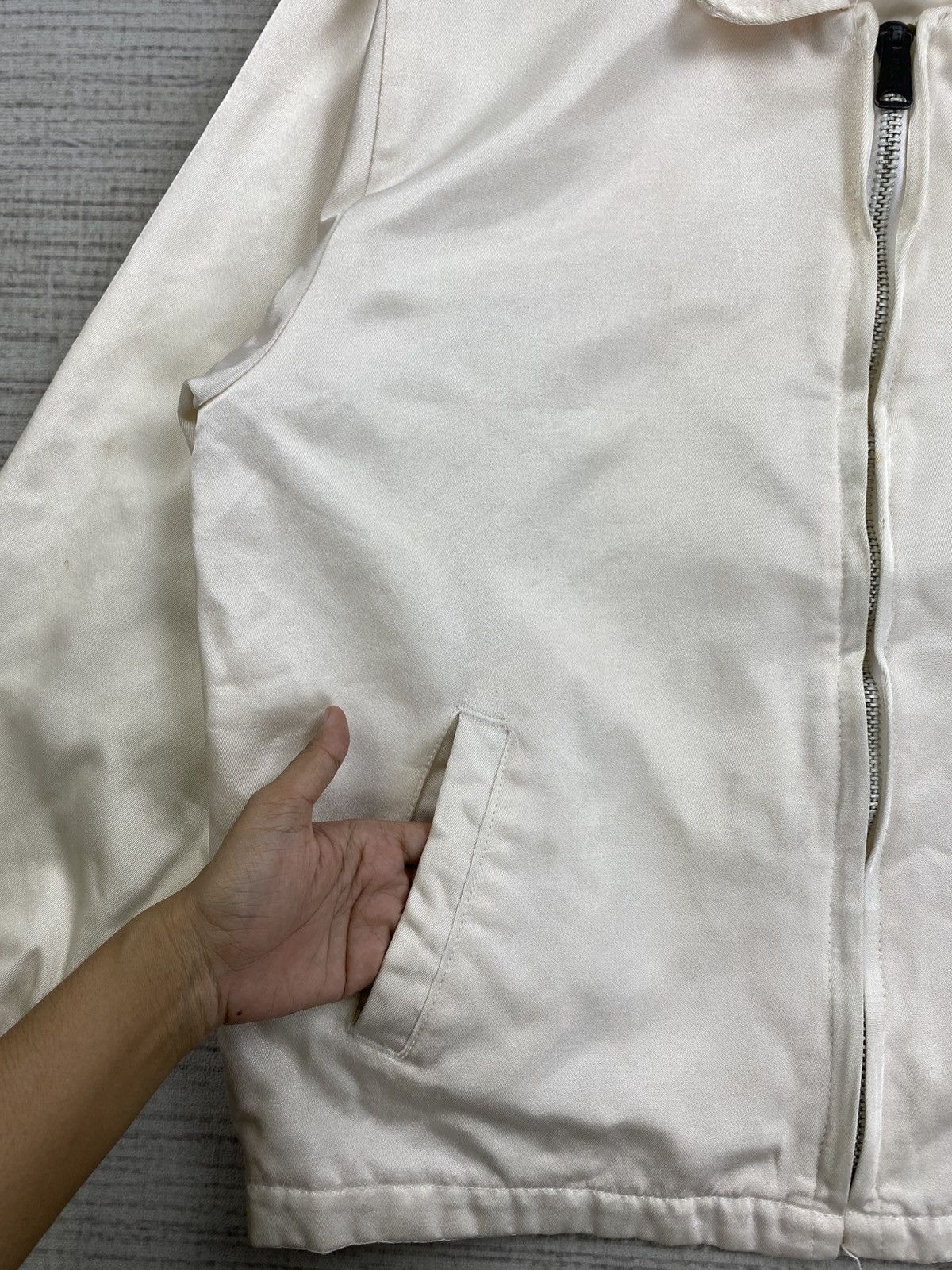 Alpha Industries 🔥RARE Vintage Alpha Industries White Bomber Jacket Size US M / EU 48-50 / 2 - 6 Thumbnail