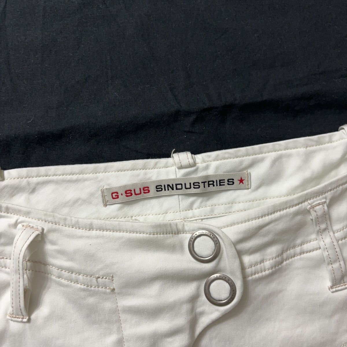 GSUS Sindustries × Vintage GSUS SINDUSTRIES Y2K MINI SKIRT 2000s Size 29" - 7 Thumbnail