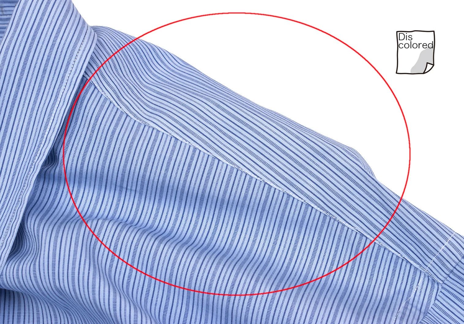 Comme des Garcons Homme Plus Cotton Stripe Shirt in Light Blue and Navy, Size M Size US M / EU 48-50 / 2 - 3 Thumbnail