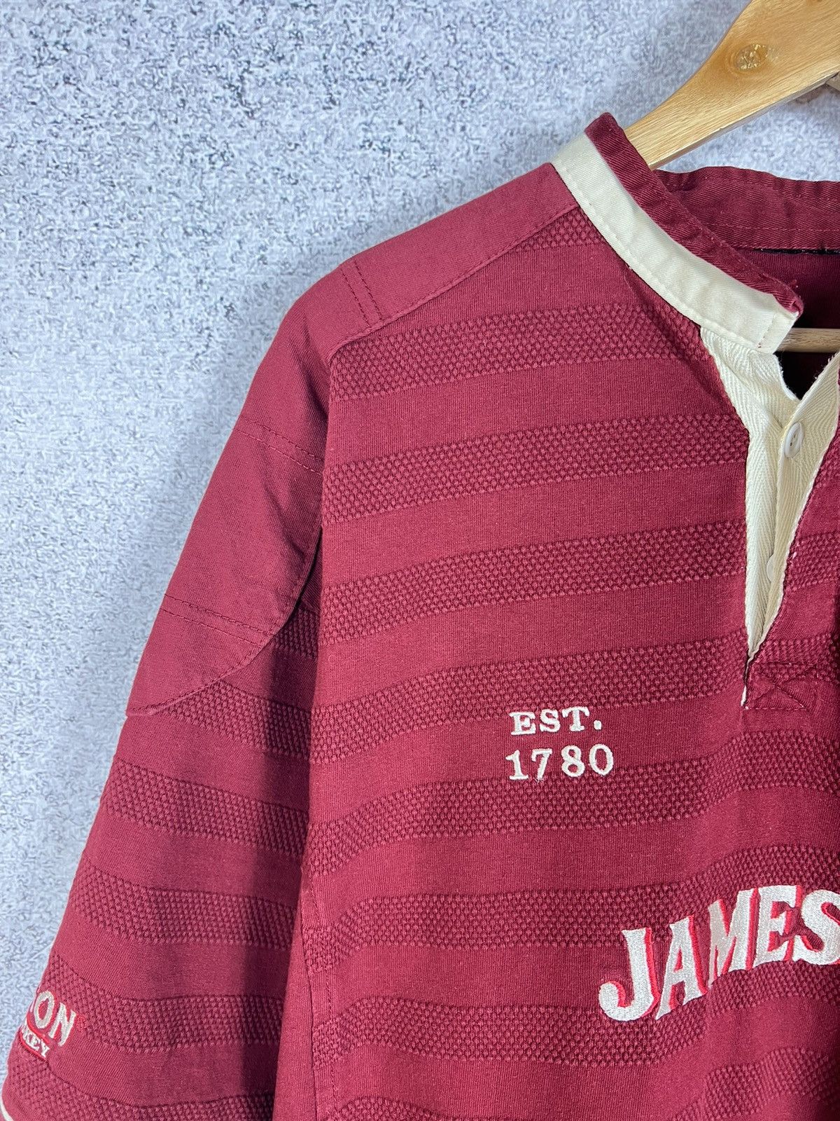 Jameson Irish Whiskey Vintage Jameson Irish Whiskey Rugby Polo Shirt Size US XL / EU 56 / 4 - 5 Thumbnail