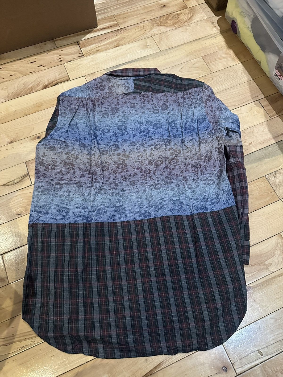 Engineered Garments Patchwork Plaid Floral Long Sleeve Button Up Shirt Size US M / EU 48-50 / 2 - 4 Thumbnail